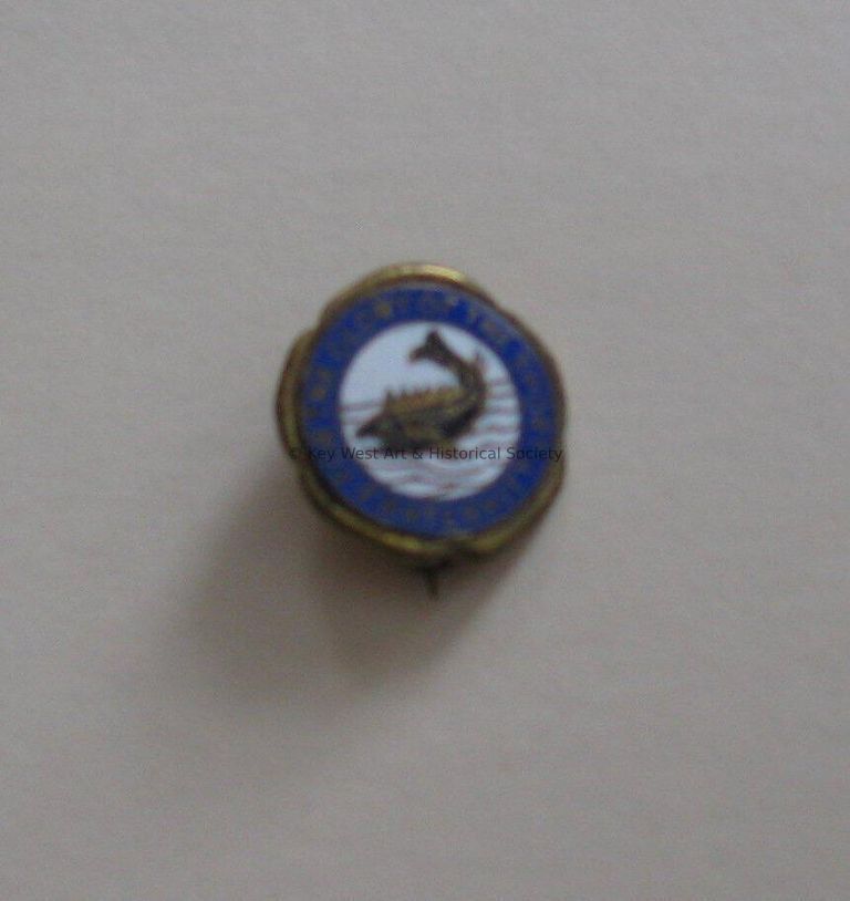 Belmar Fishing Club Pin; © Key West Art & Historical Society