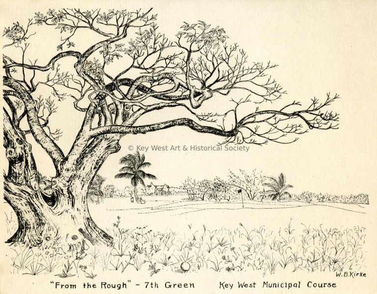 'From the Rough' - 7th Green, Key West Municipal Course; © Key West Art & Historical Society