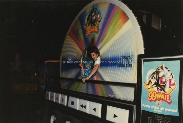 99 wail float for the parade.