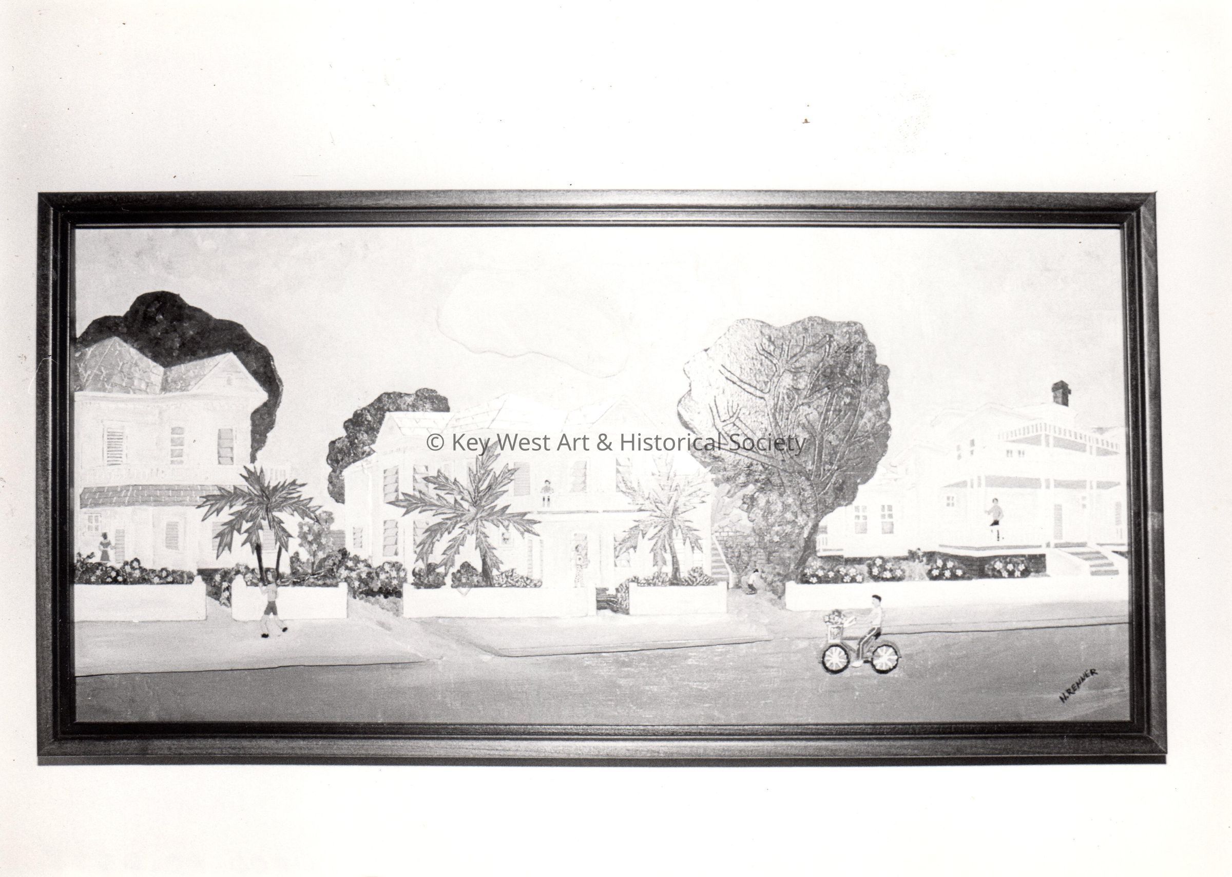 Artwork of a street scene picture number 1