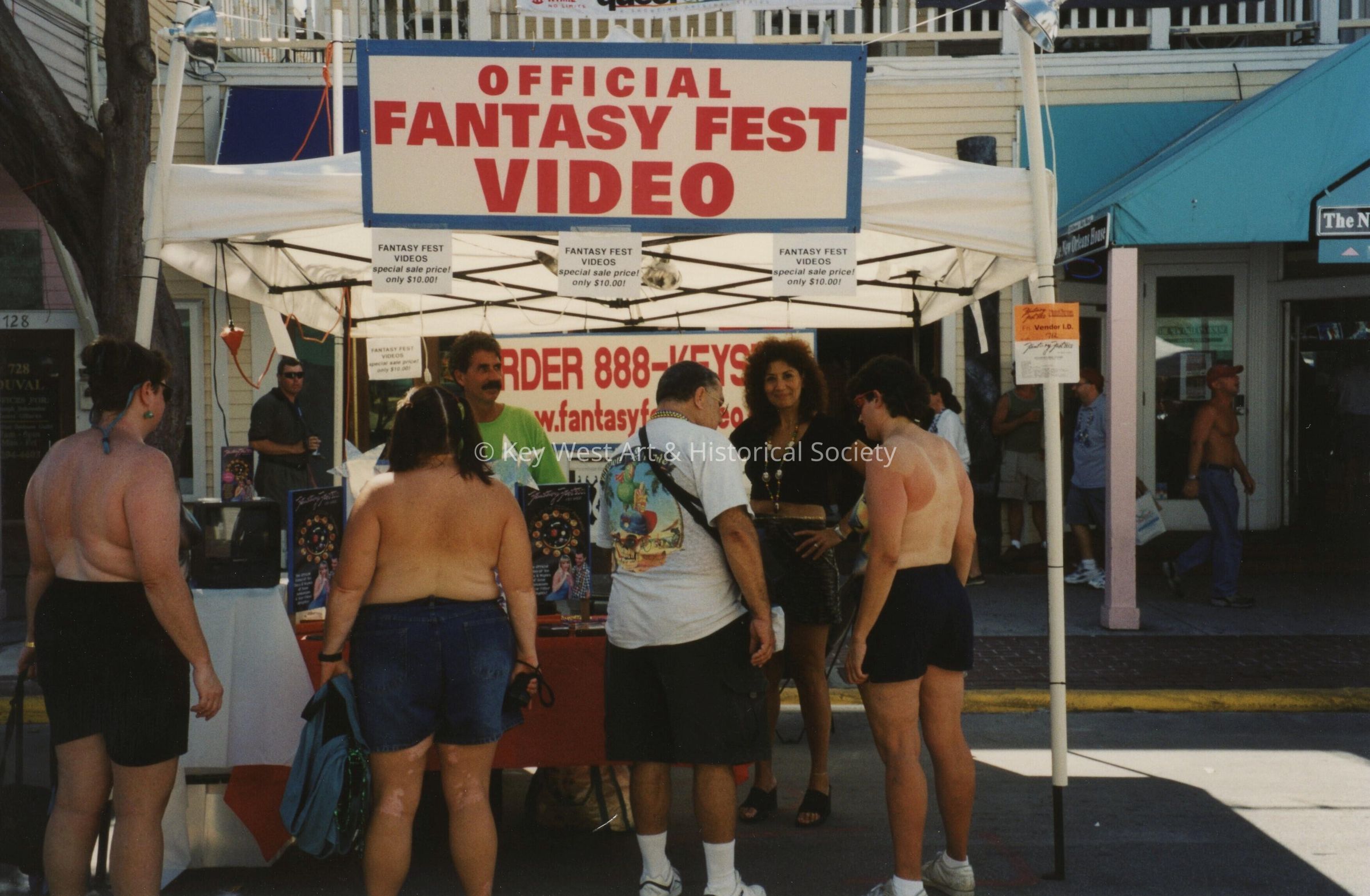 A vendor at the FF street fair.