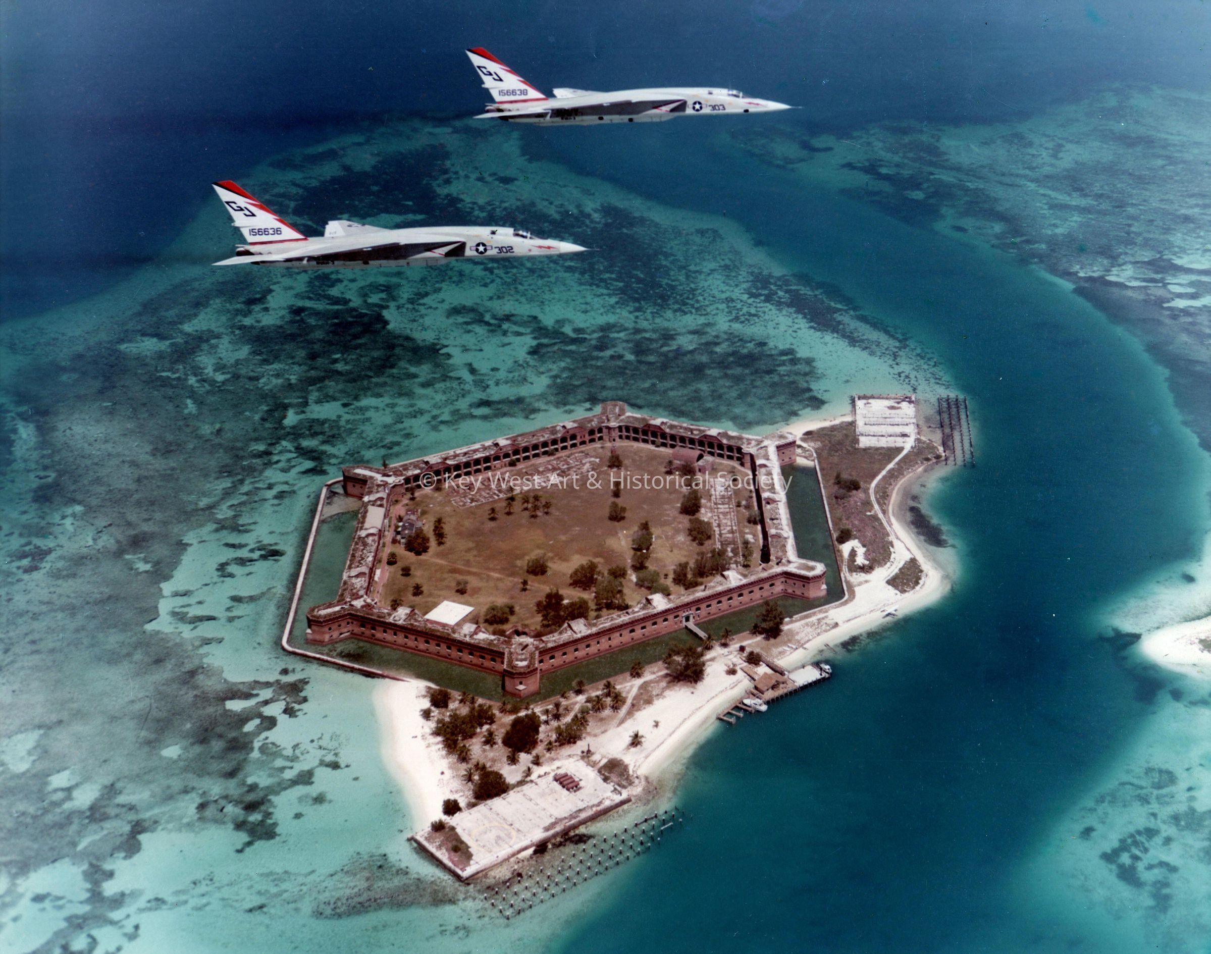 Aerial view of Fort Jefferson picture number 1