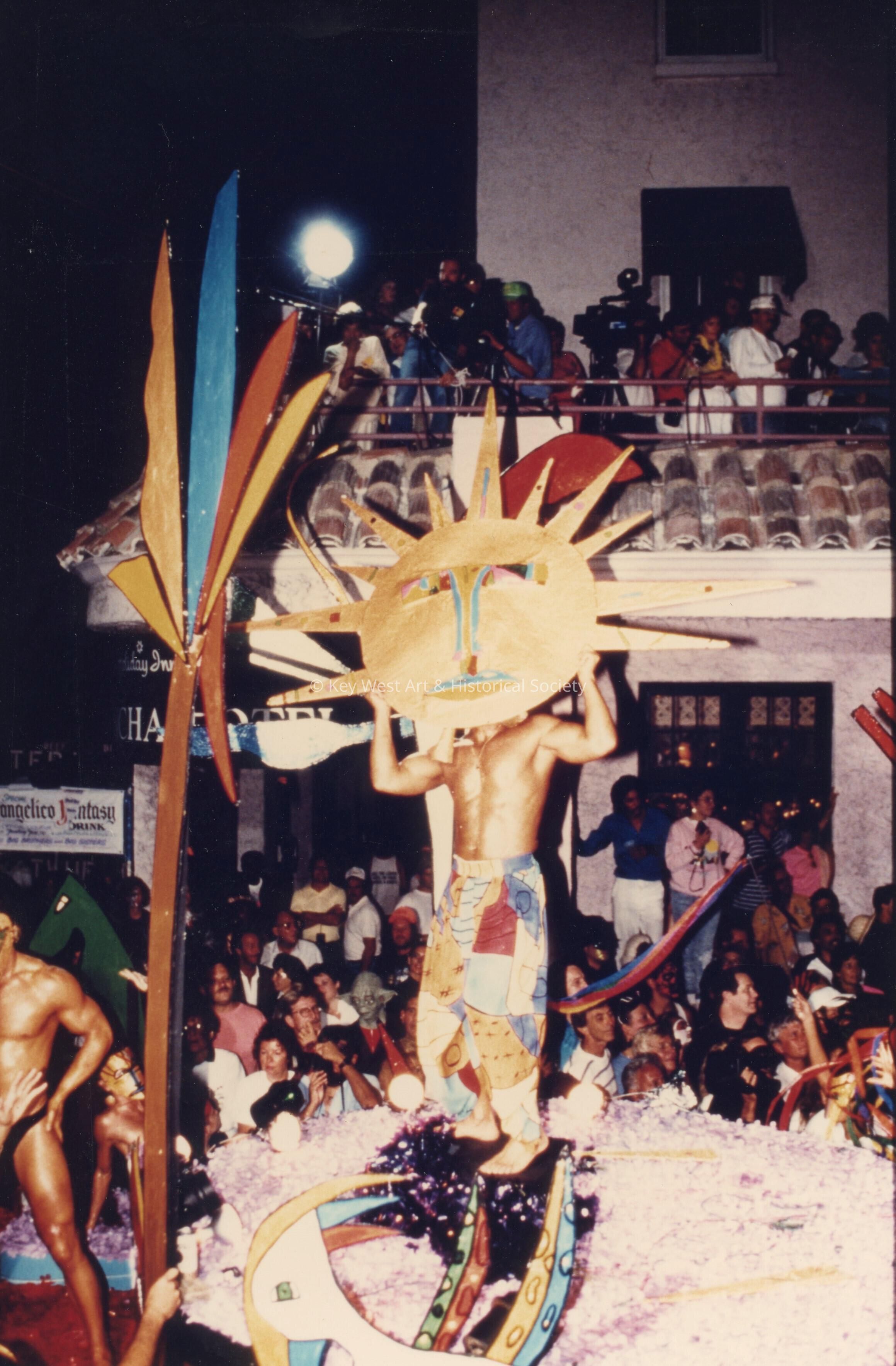 A float in the parade.
