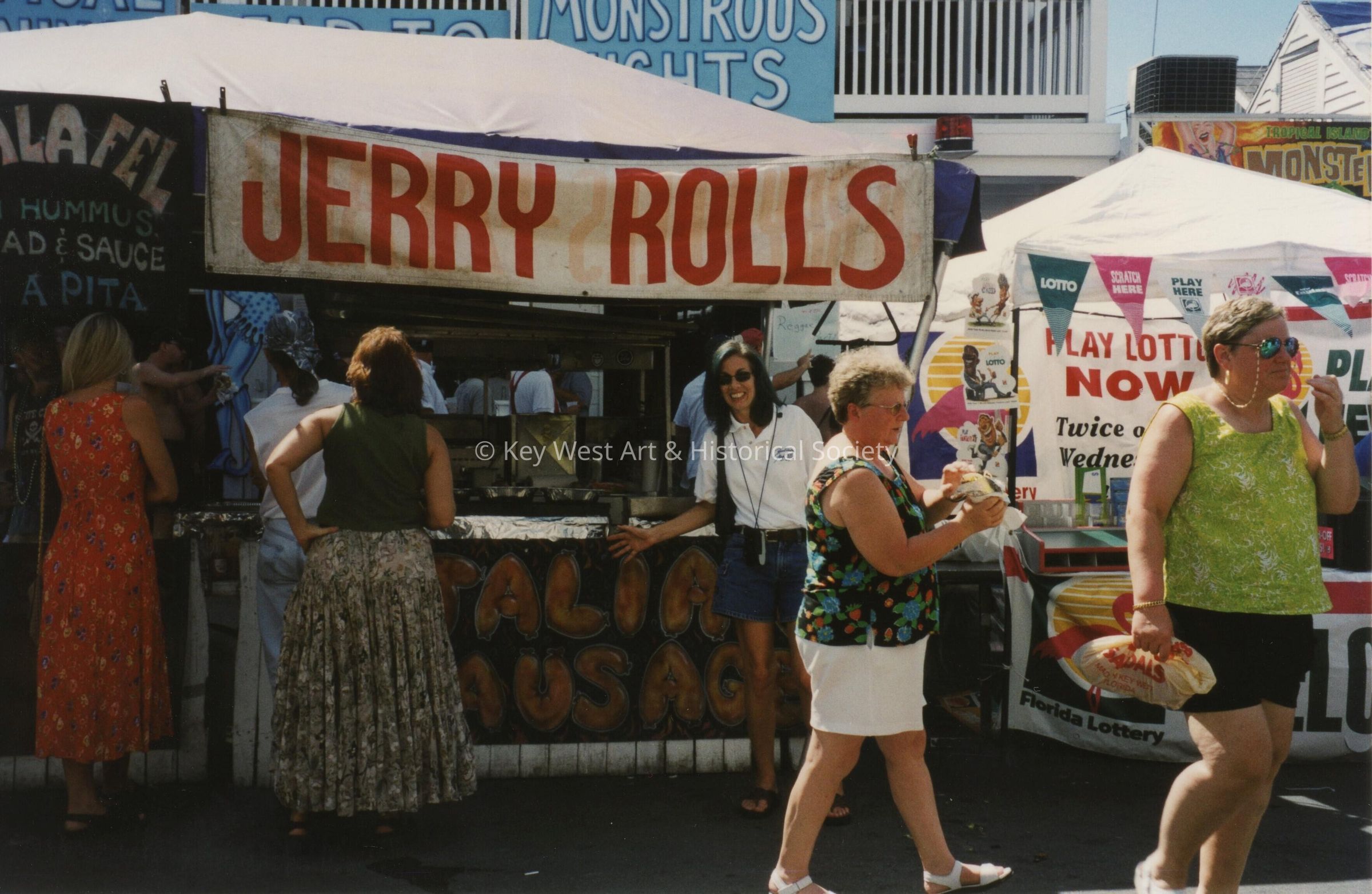 A vendor at the FF street fair.