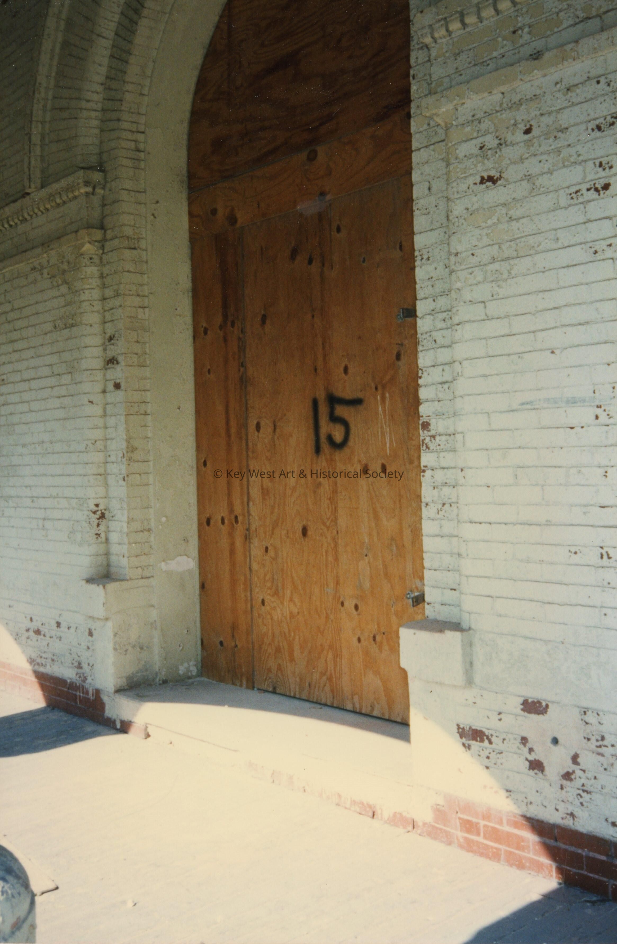 A window labeled number 15.