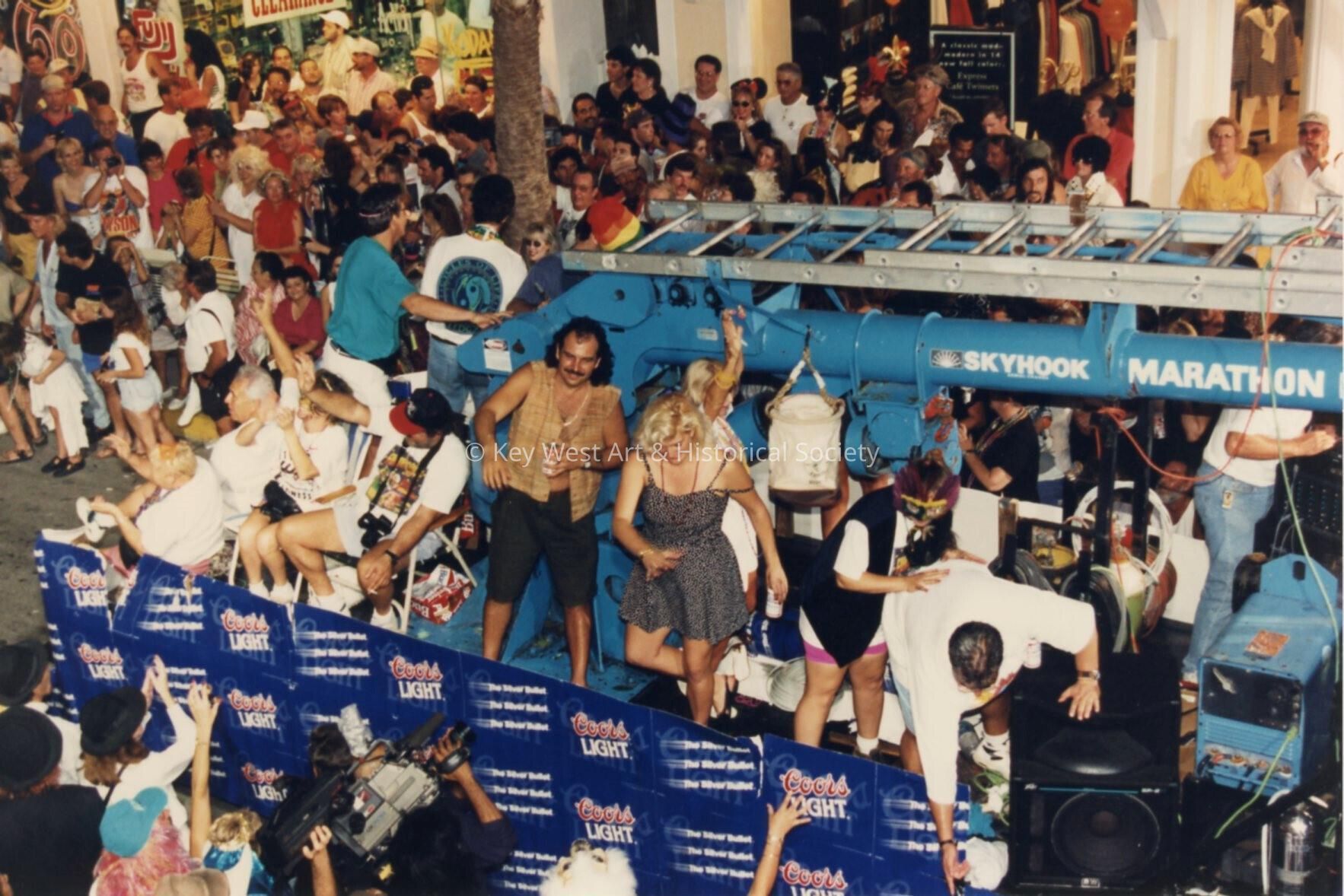 A float in the parade.