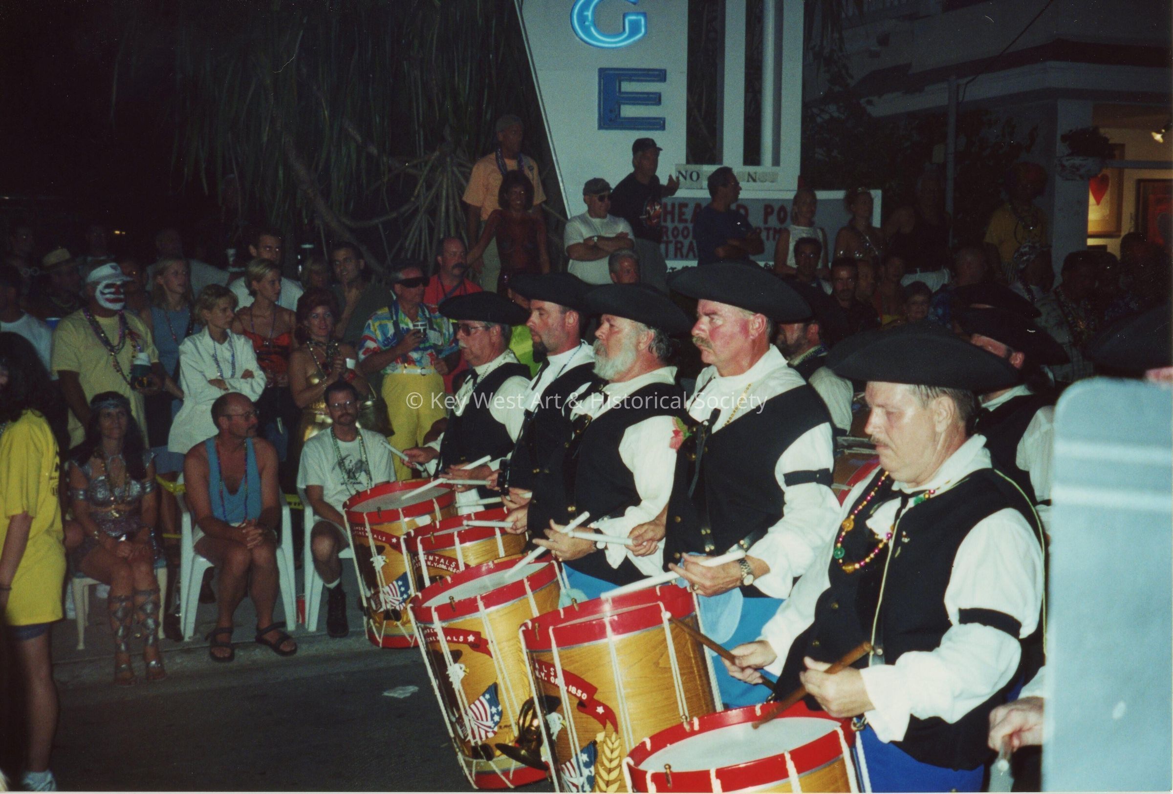 A band playing in the parade.