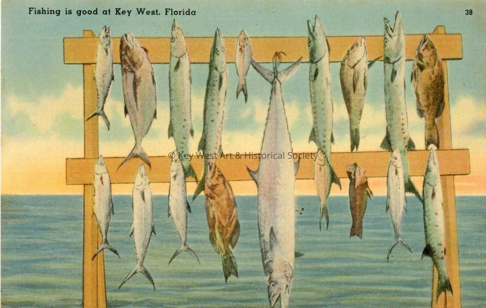Fishing Is Good at Key West, Florida; © Key West Art & Historical Society