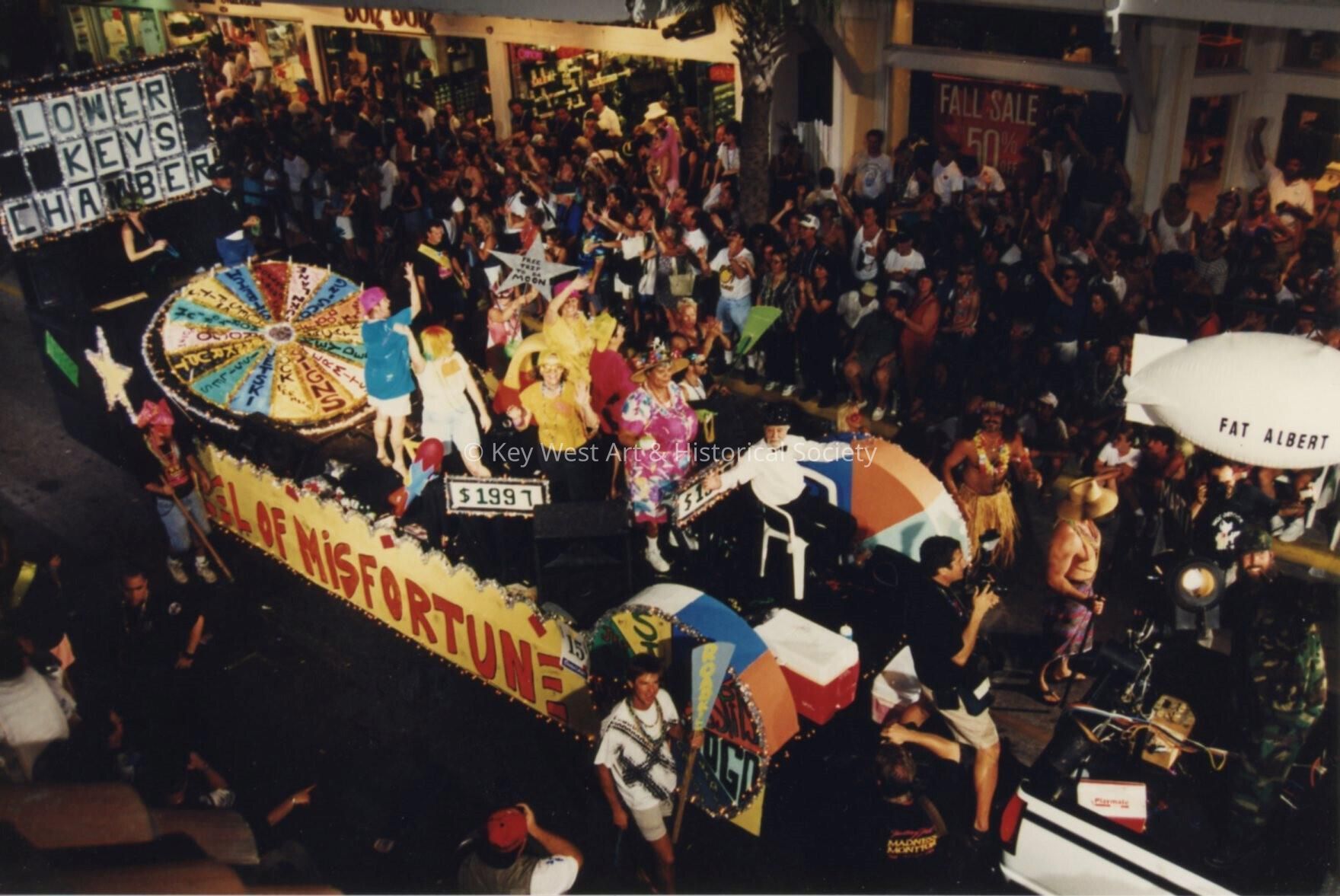 A float in the parade.