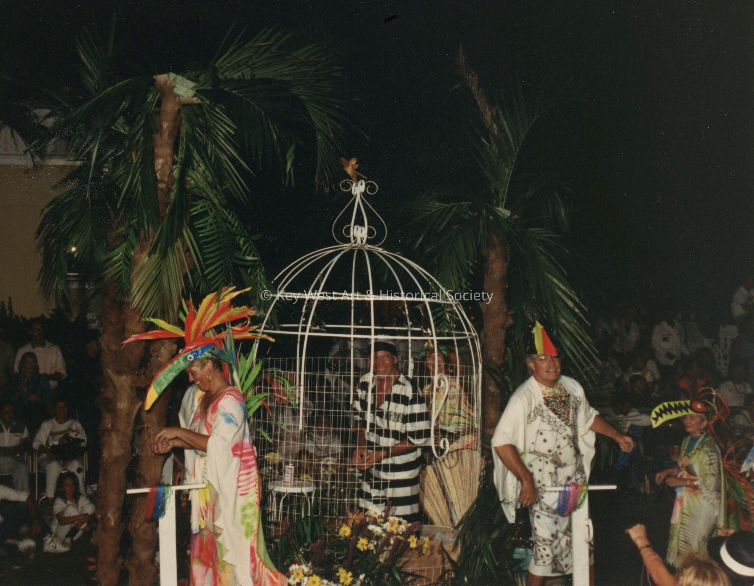 A float in the FF parade.