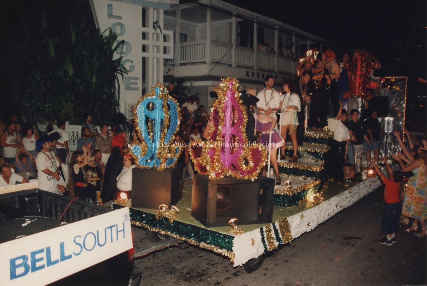 A float in the parade.