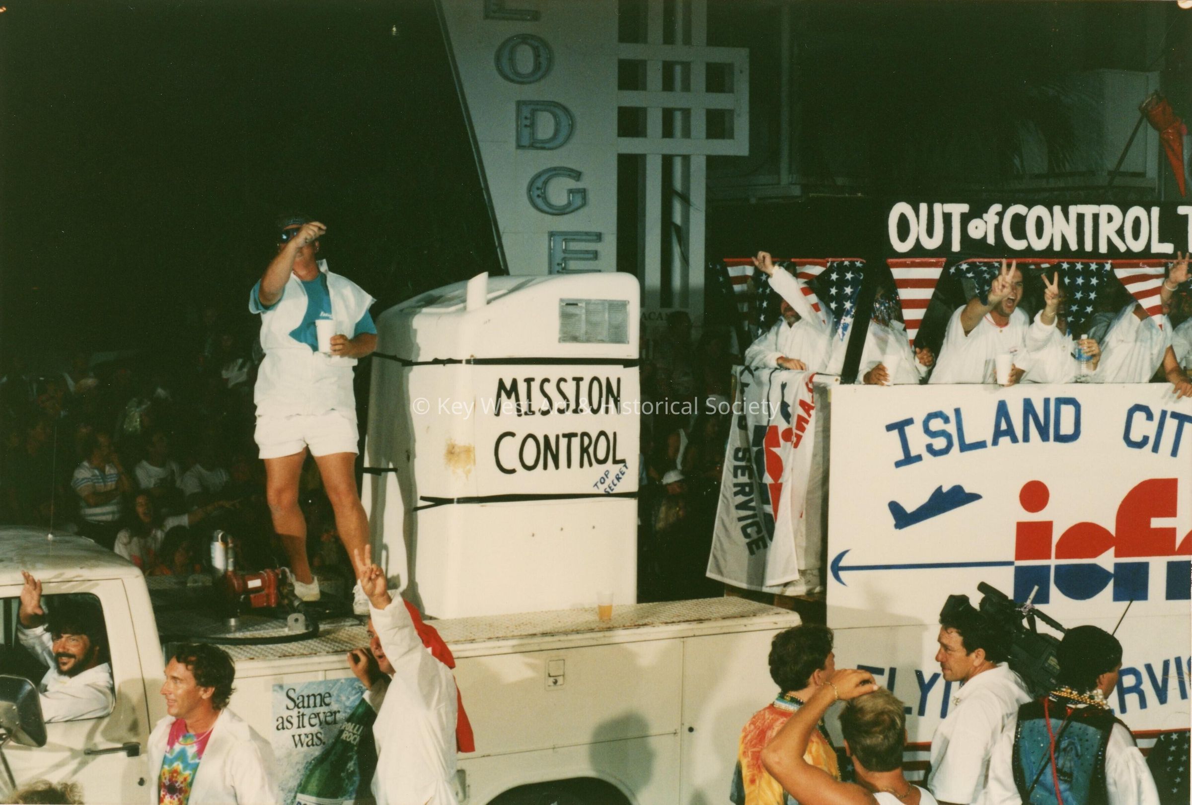 A float in the parade.