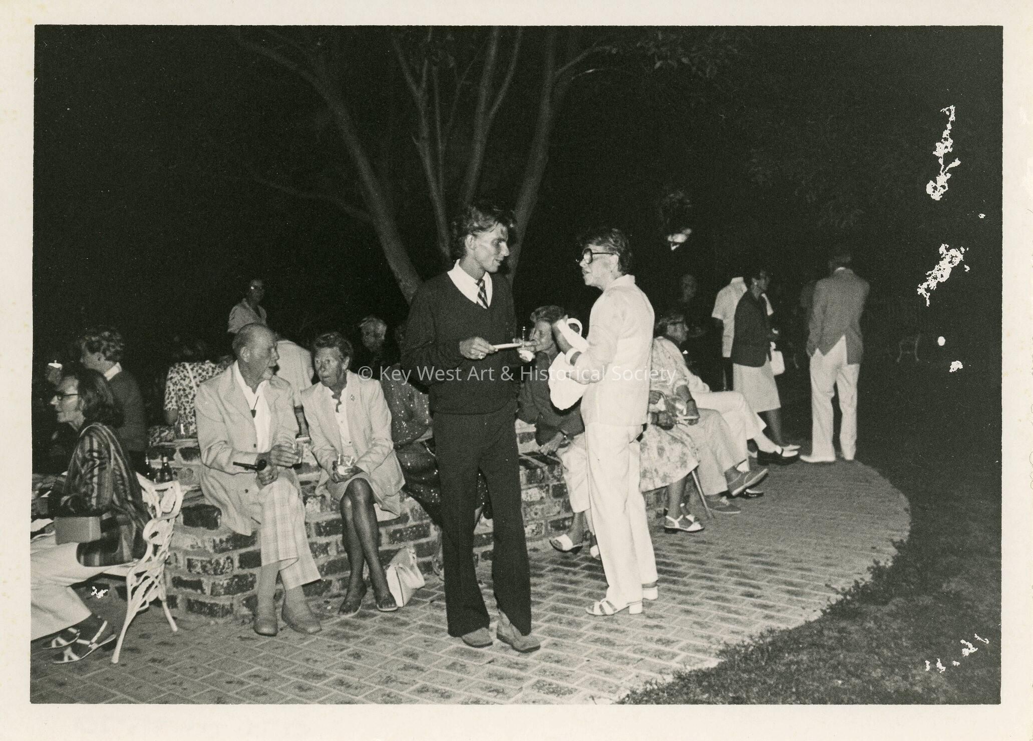 A group of people at a party