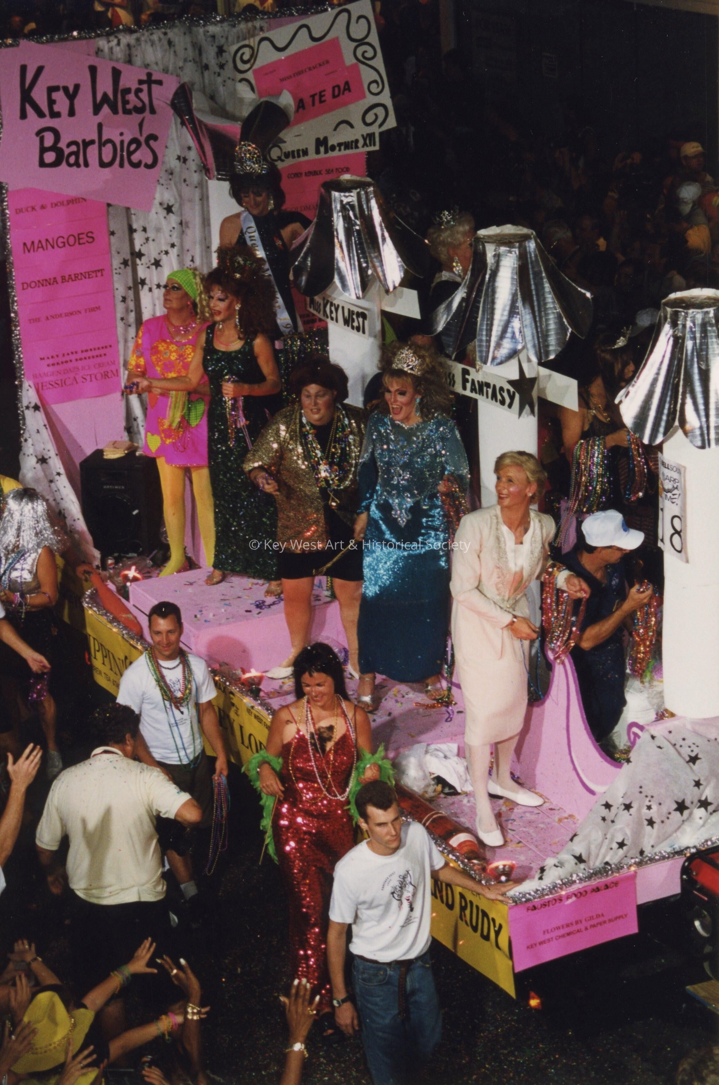 A float in the parade.