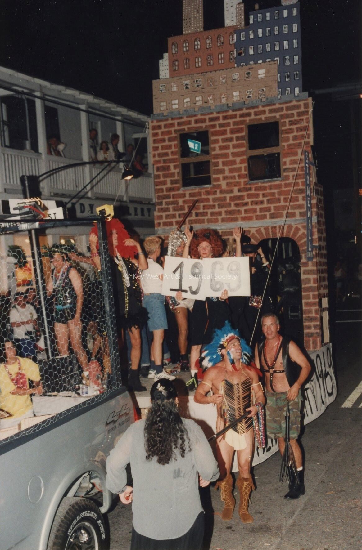 A float in the parade.