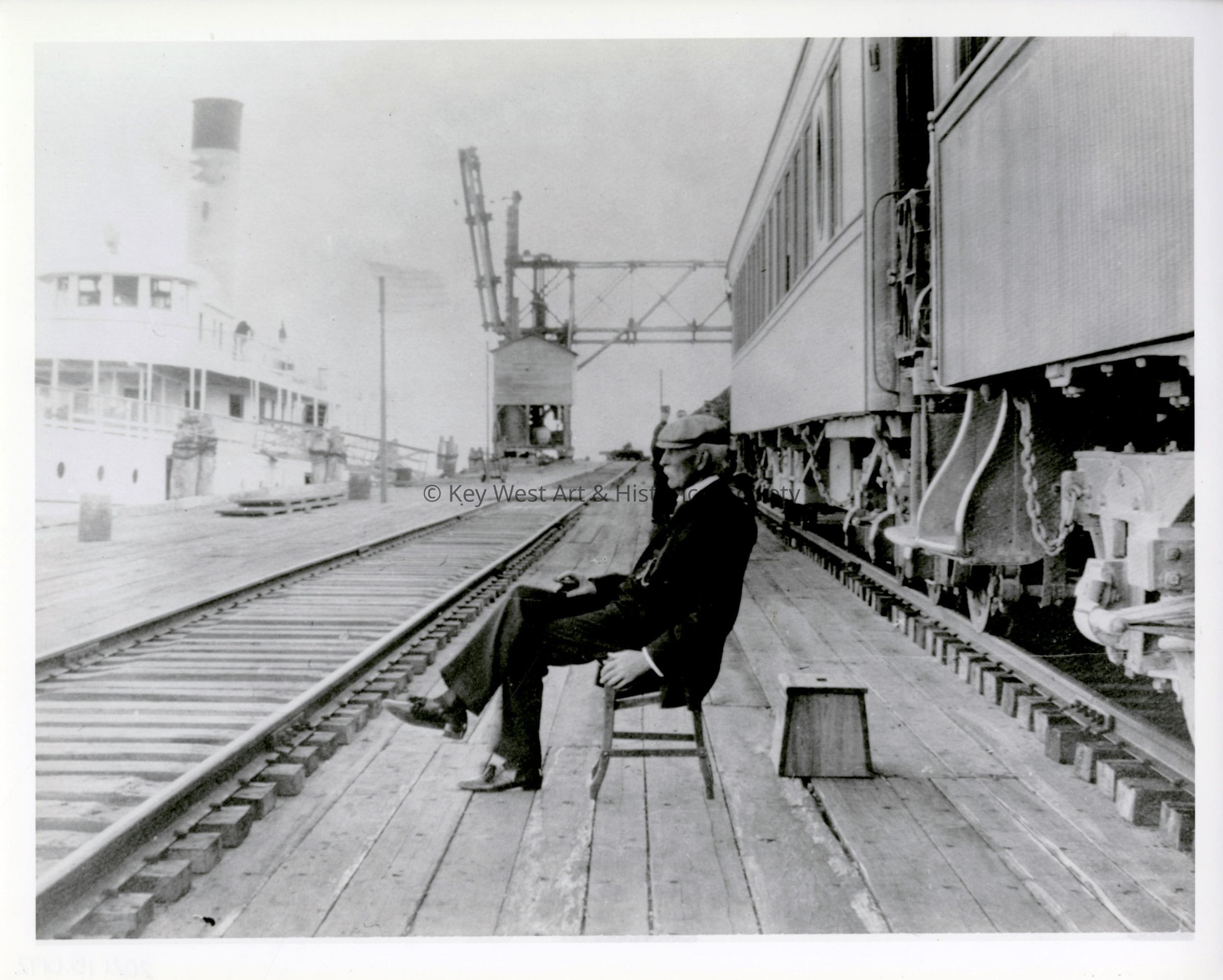 Henry M. Flagler at Knights Key Dock; © Key West Art & Historical Society
