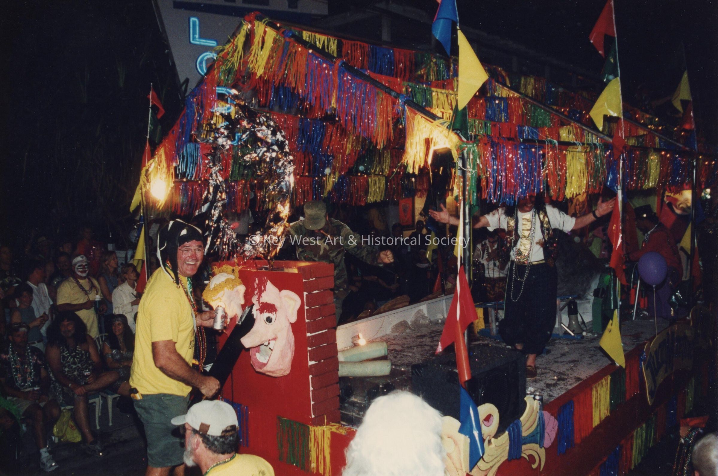 A float in the parade.