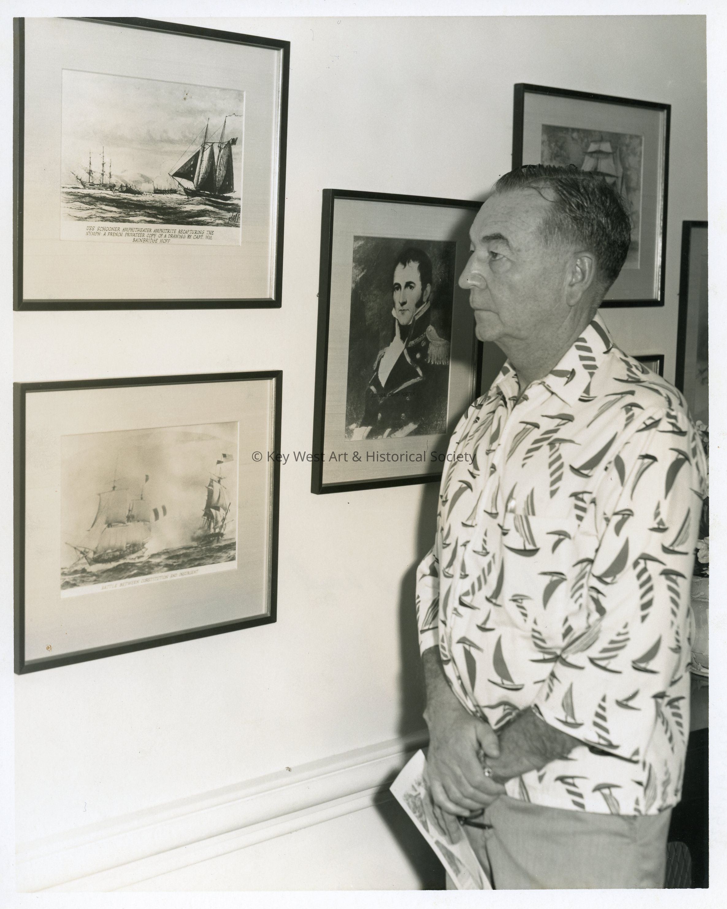 Adam Alfred Wood at Audubon House; © Key West Art & Historical Society