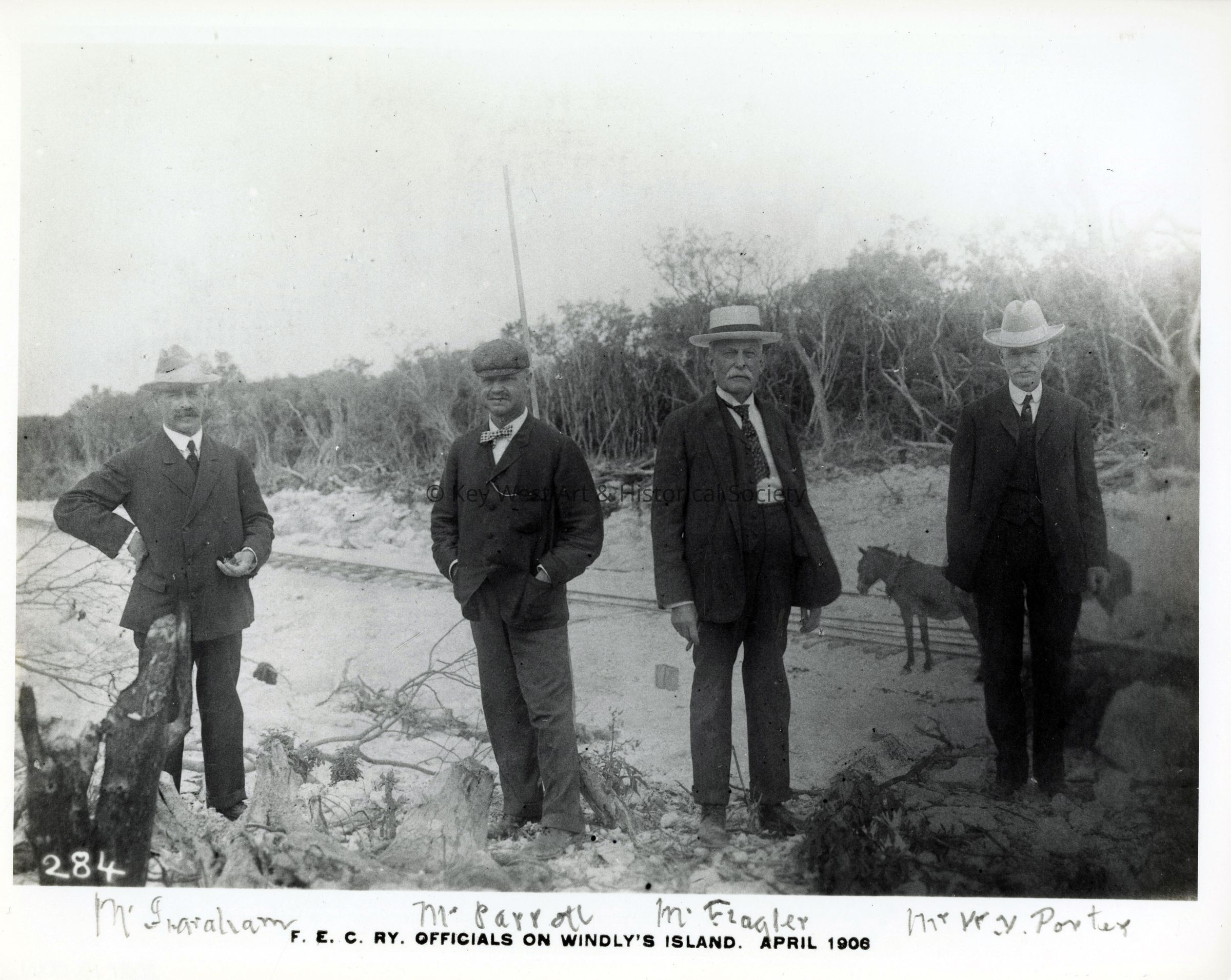 Henry Flagler on Windley Key; © Key West Art & Historical Society