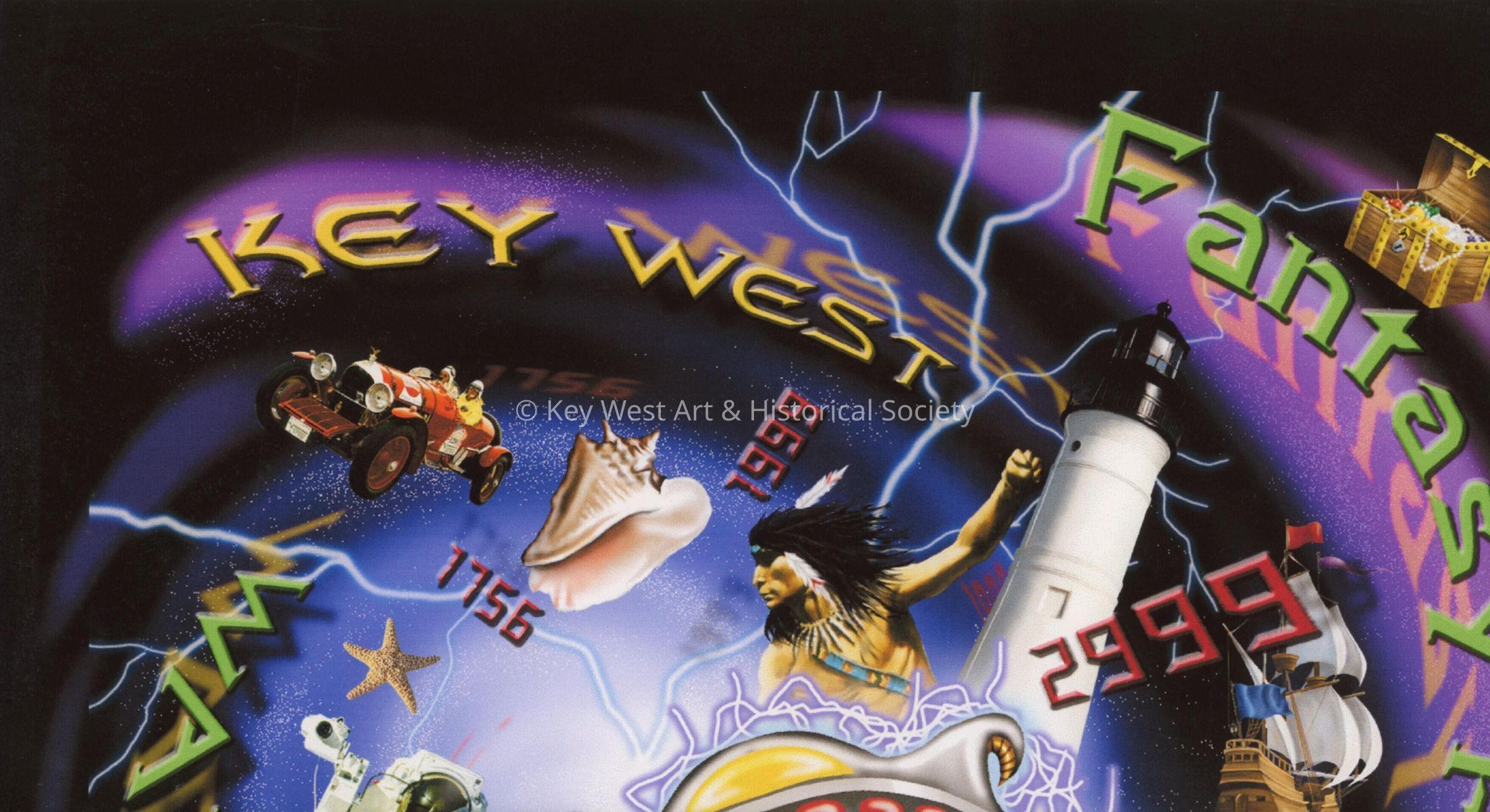 A picture of the Fantasy Fest 1999 t-shirt.