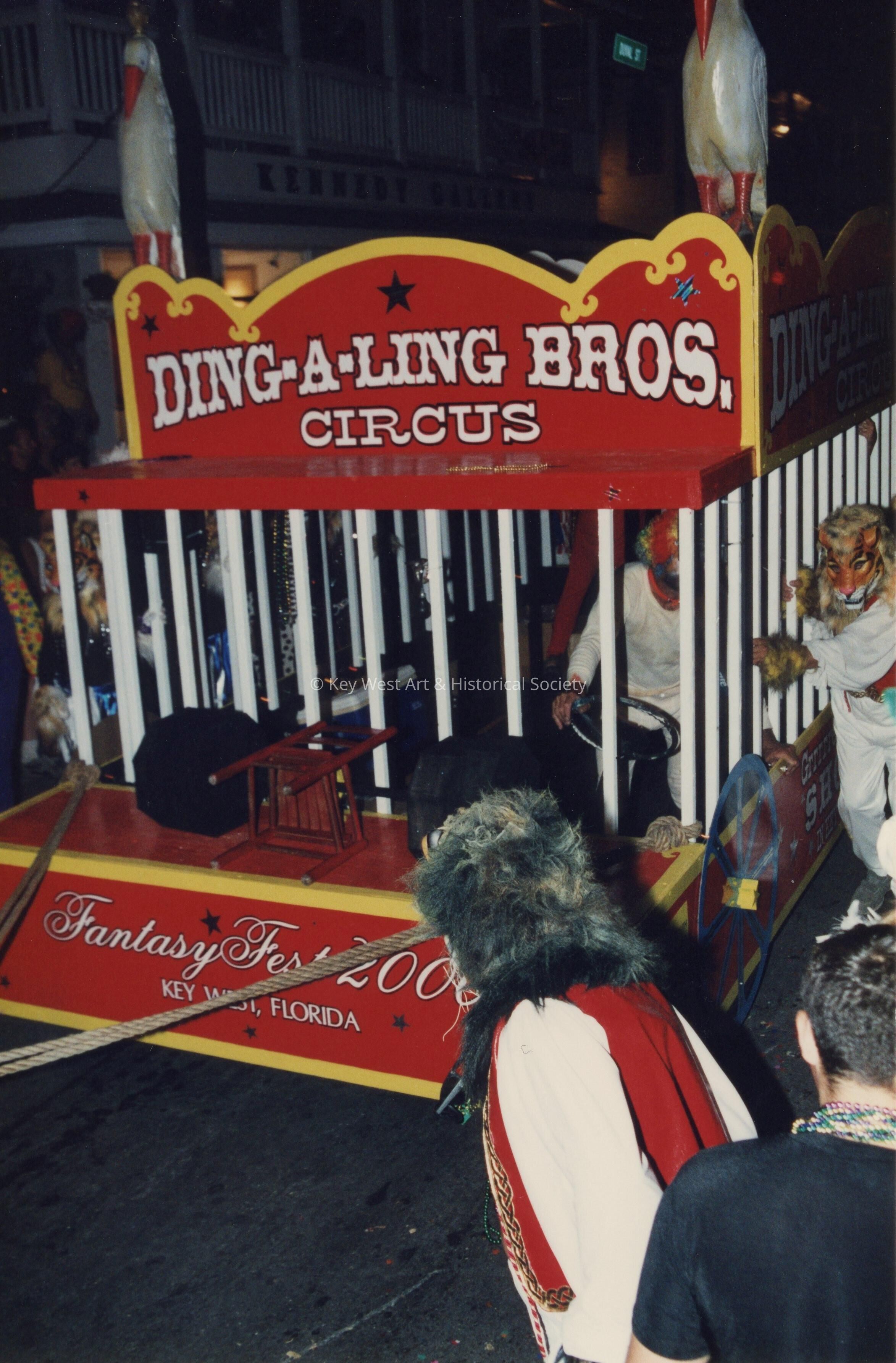 A float in the parade.