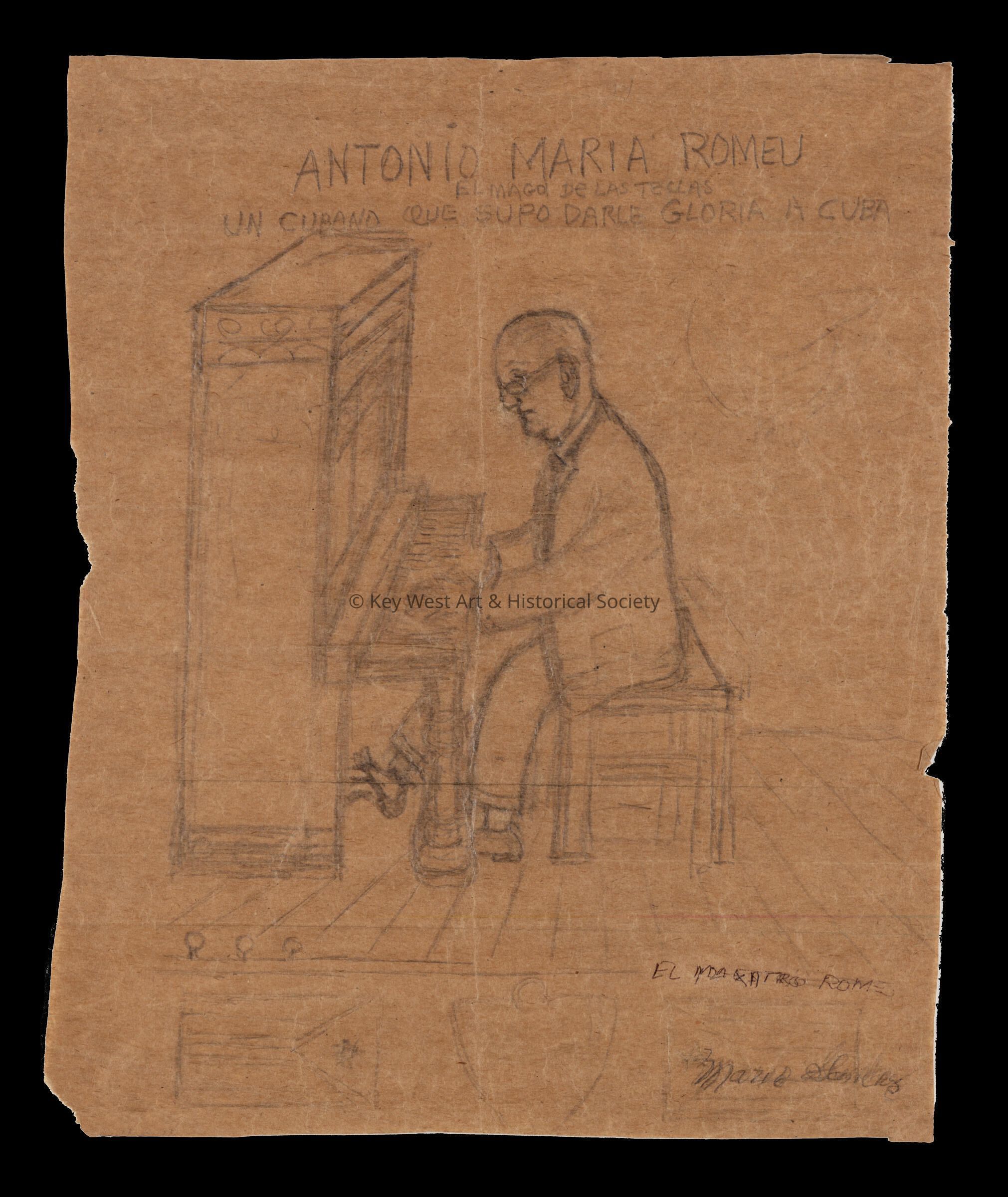Antonio Maria Romeu; © Key West Art & Historical Society