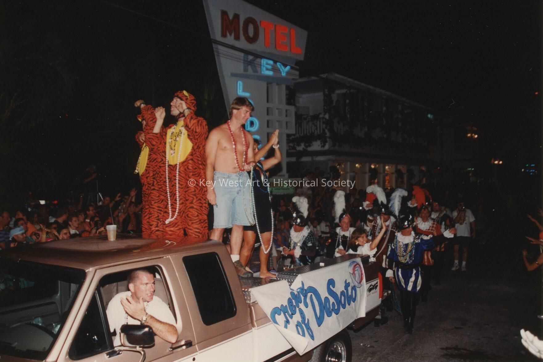 A float in the parade.