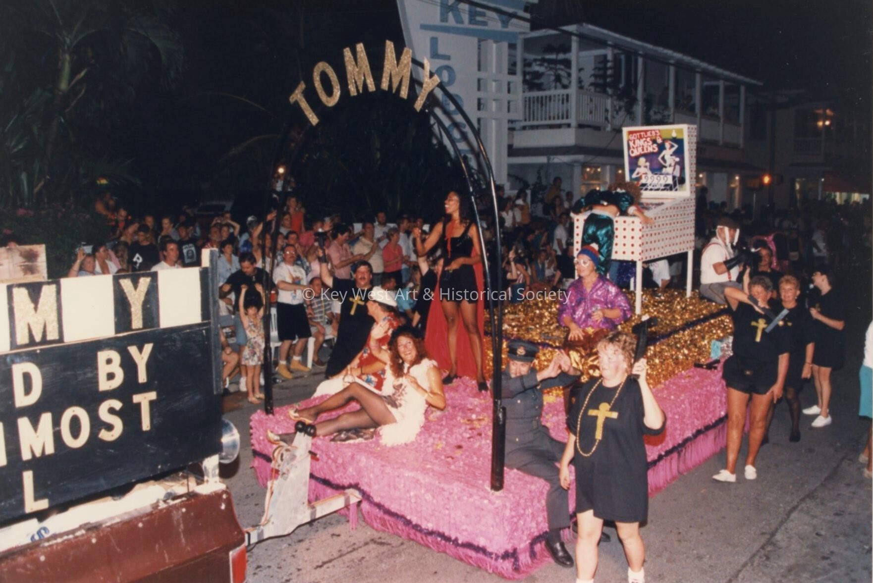 A float in the parade.
