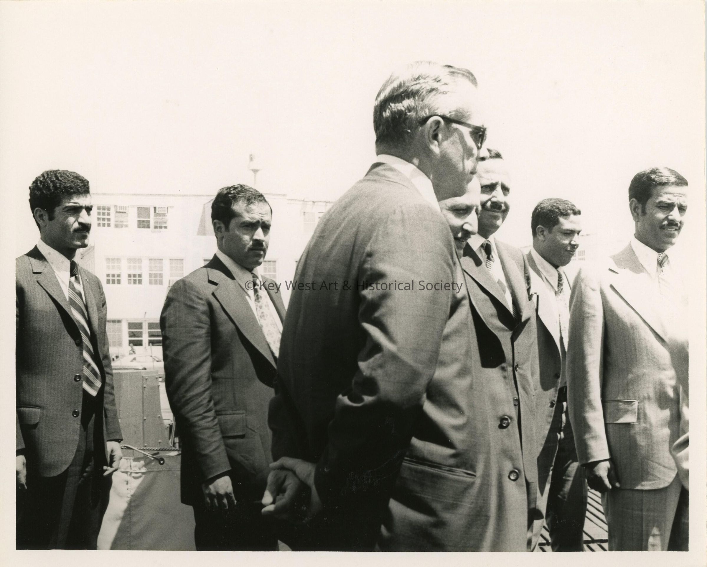 A group of unknown men