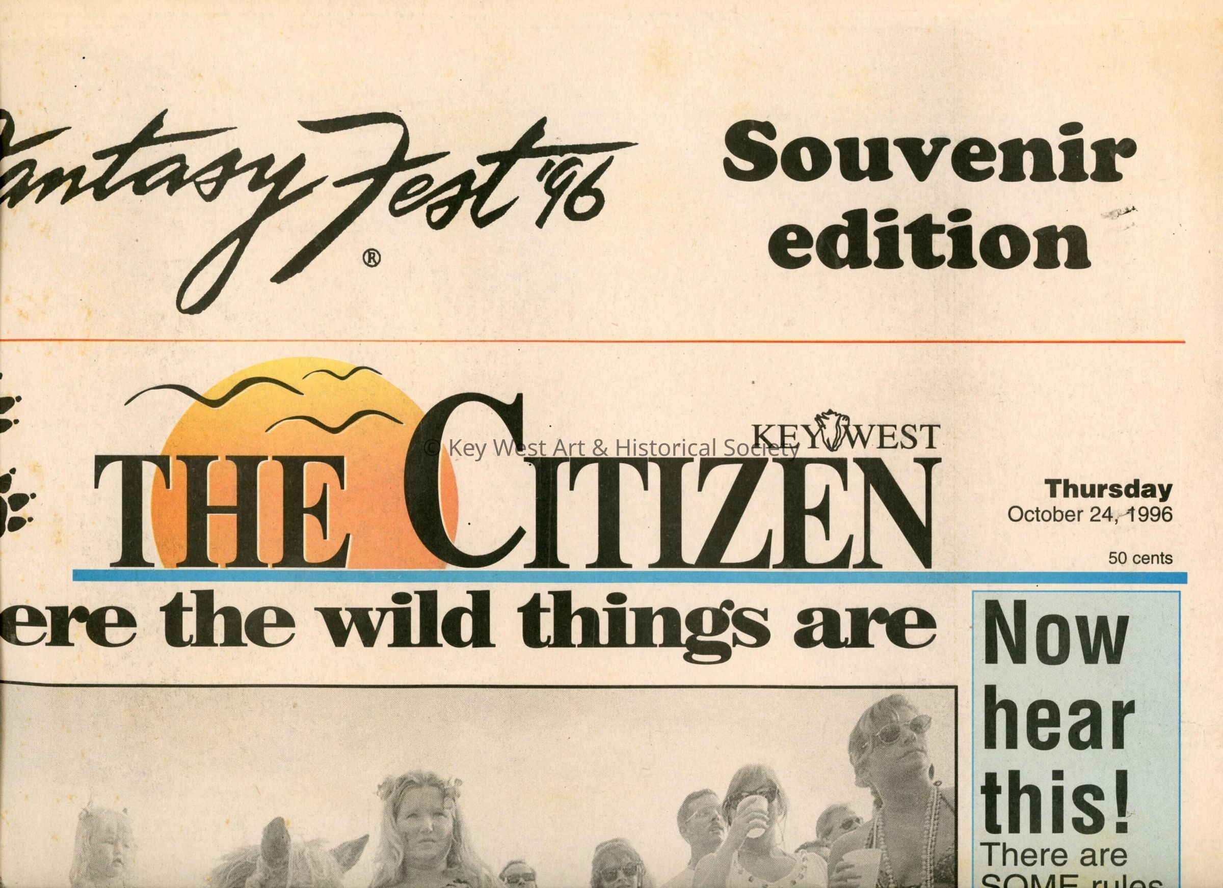 A few articles in the Key West Citizen about Fantasy Fest.
