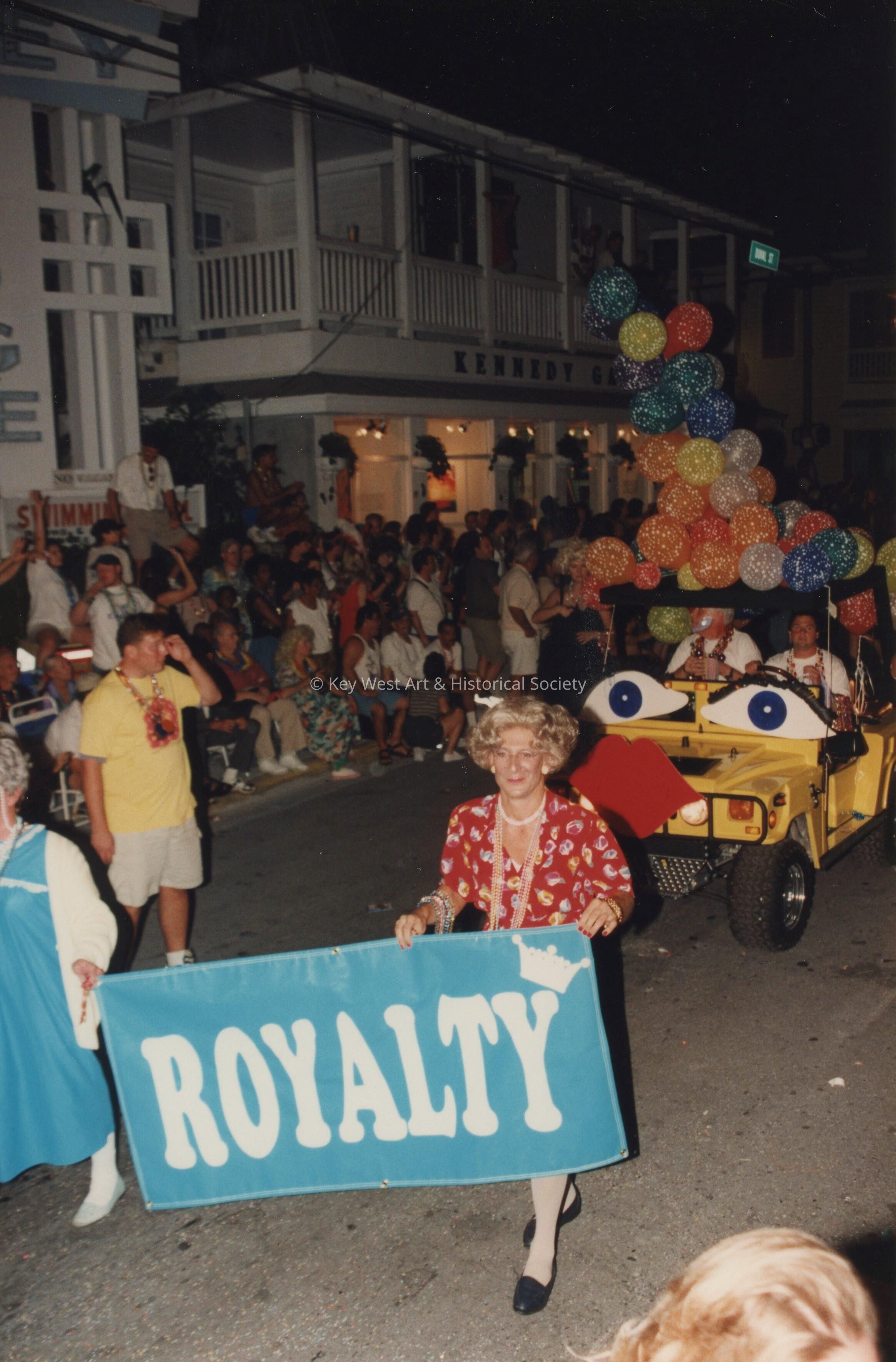 A float in the parade.