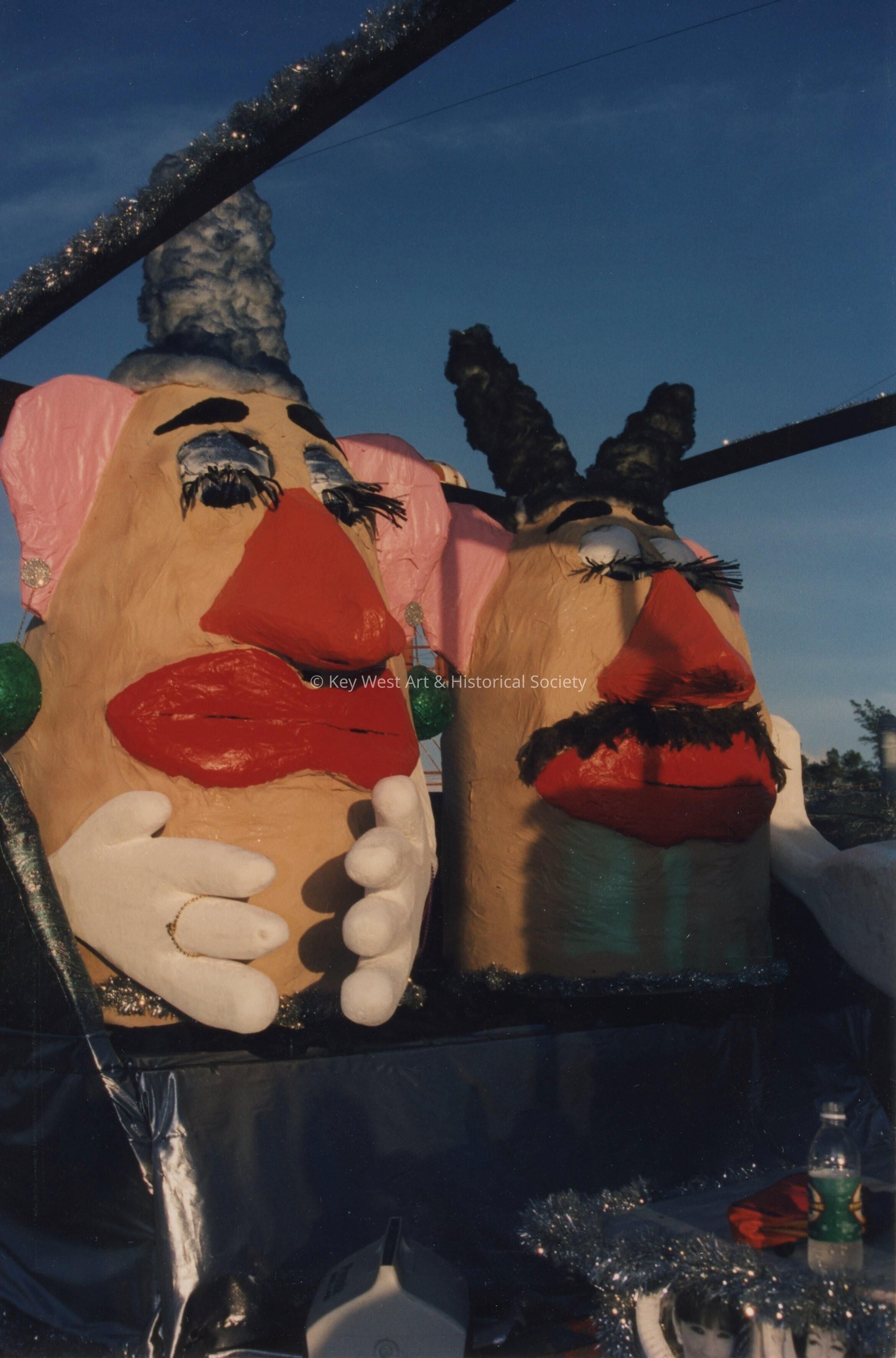 A float that will be in the parade.