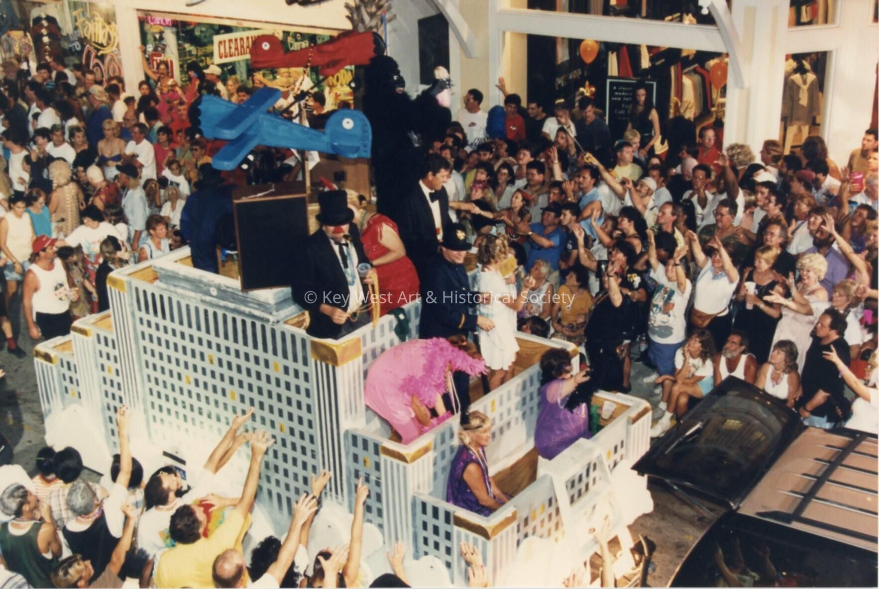 A float during the parade.