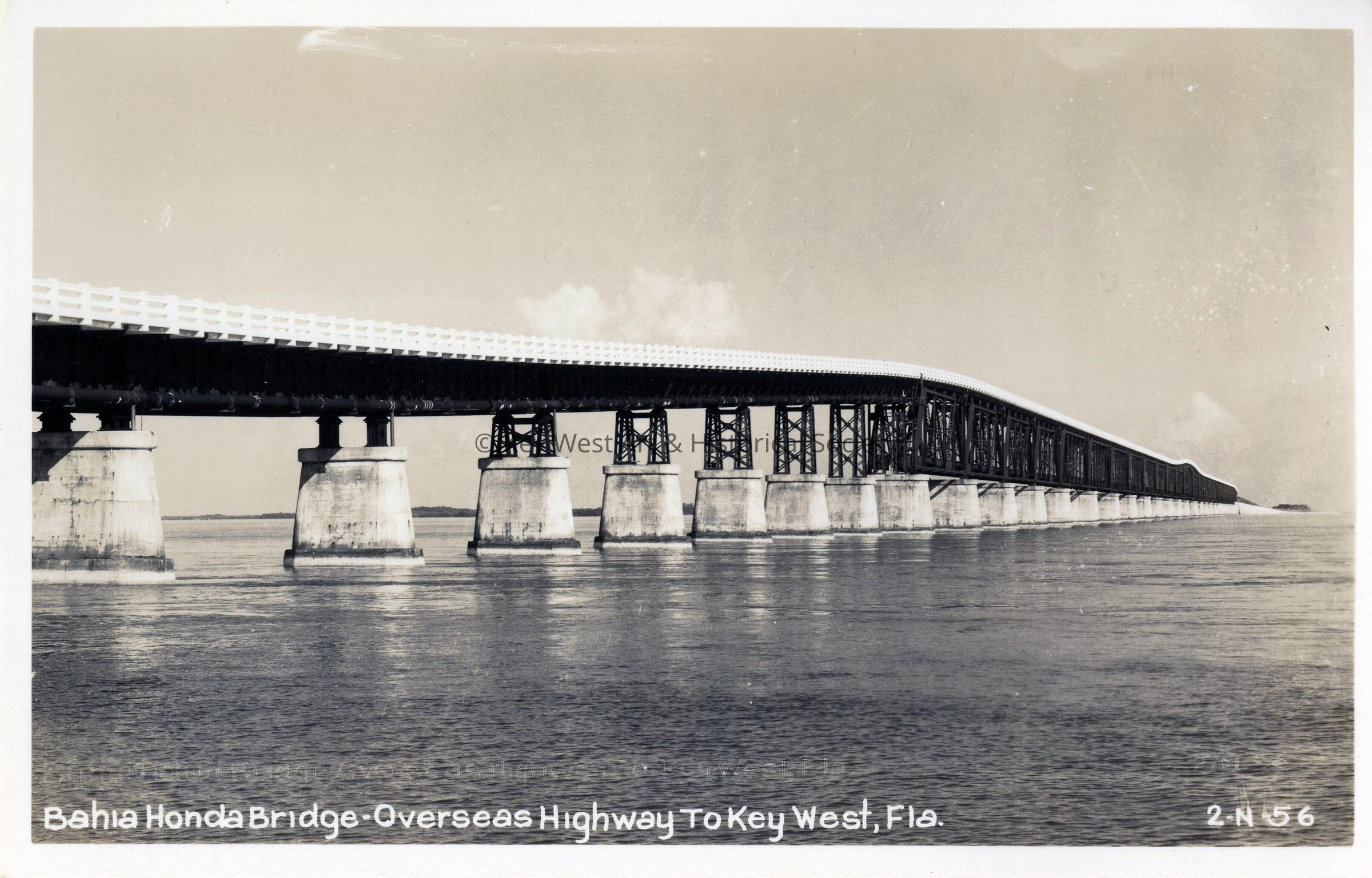 Bahia Honda Bridge - Overseas Highway to Key West, Fla.; © Key West Art & Historical Society