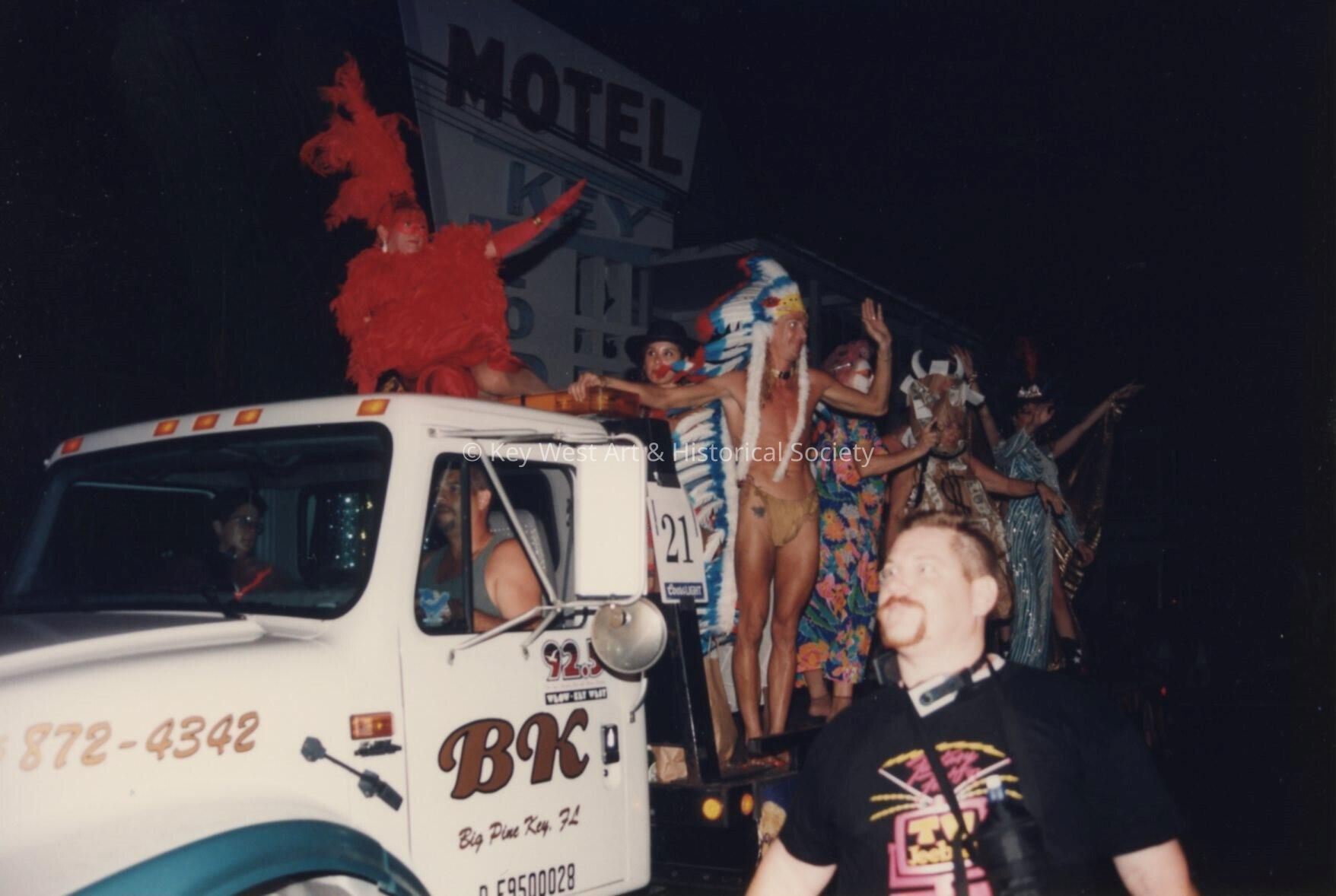 A float in the parade.
