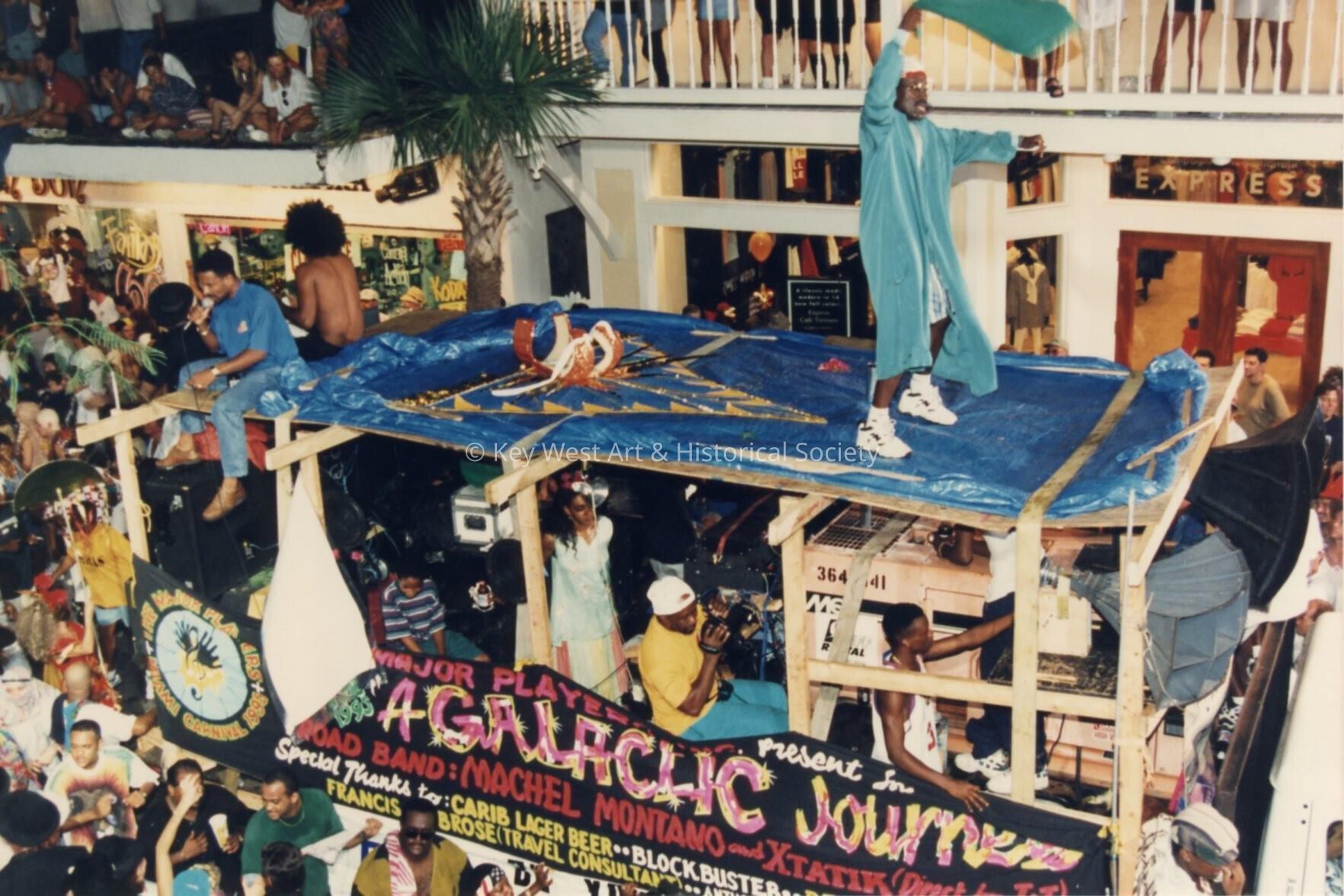 A float in the parade.