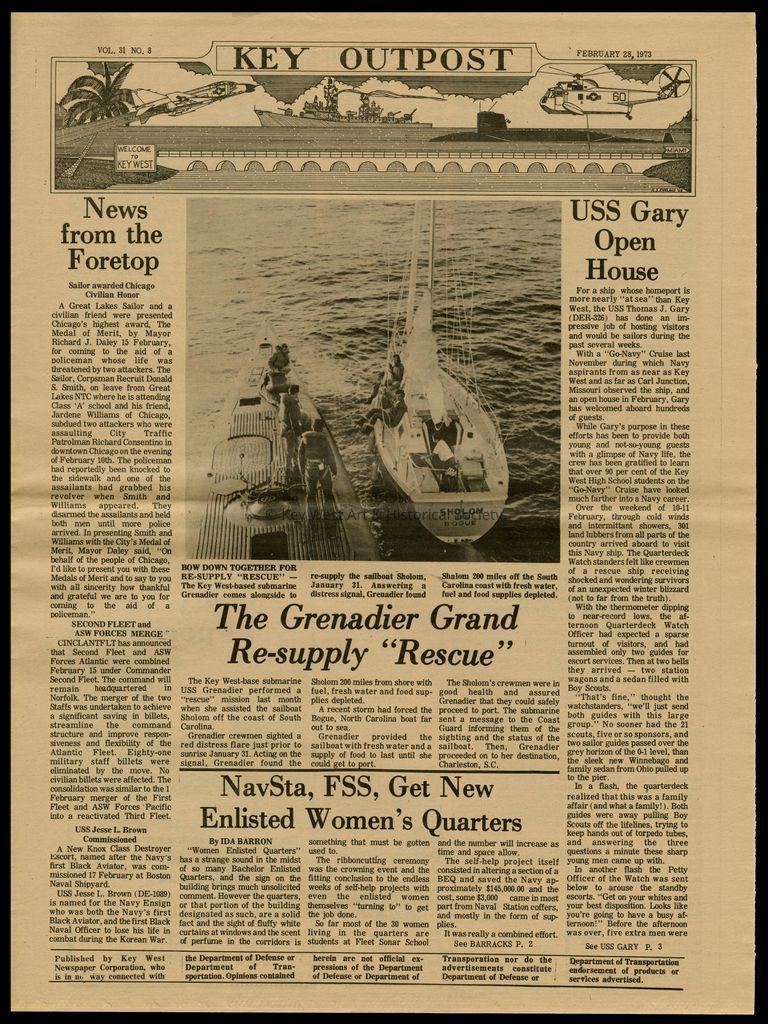 'Key Outpost' Newspaper picture number 1