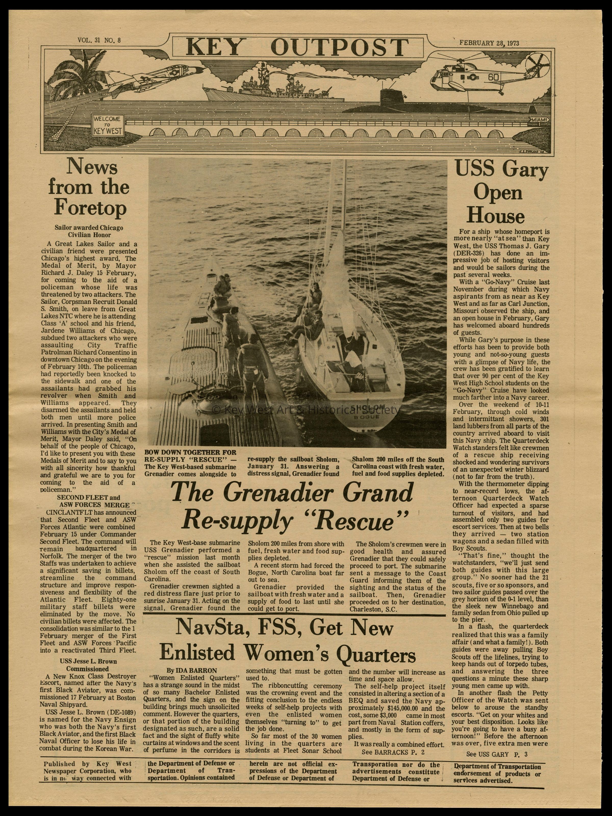 'Key Outpost' Newspaper picture number 1