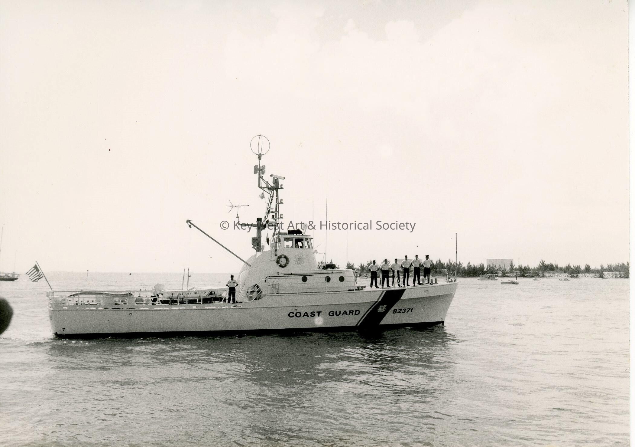 A USCG ship