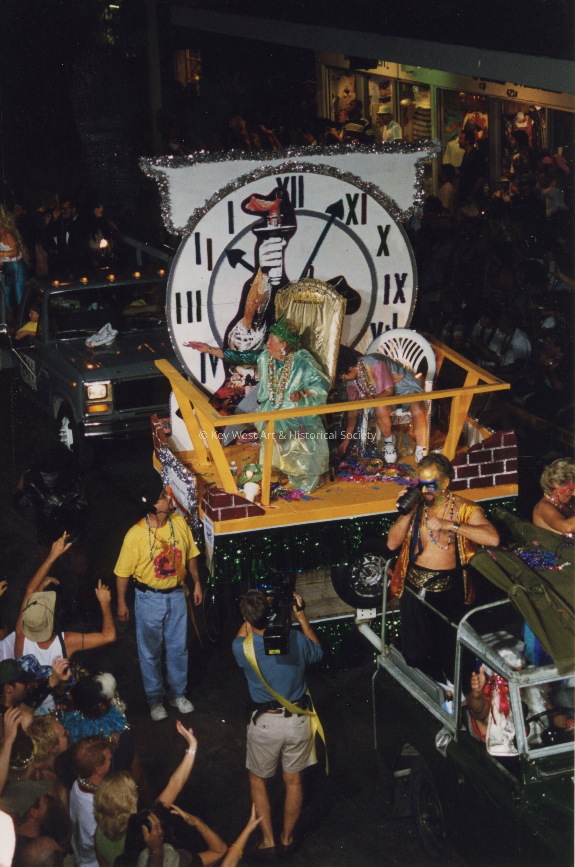 A float in the parade.