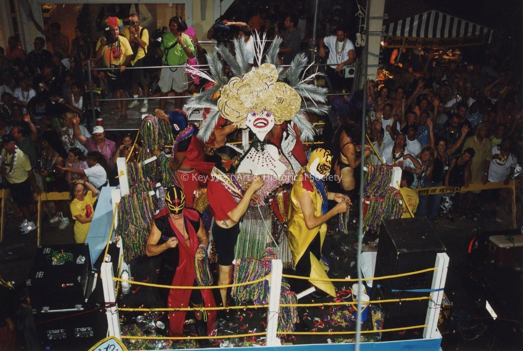 A float in the parade.