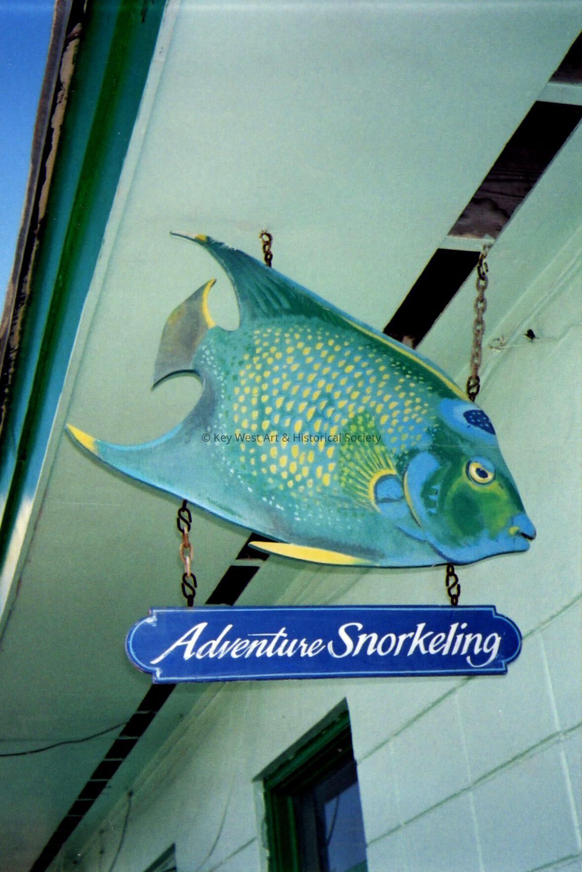 Adventure Snorkeling Sign; Copyright: @ Key West Art & Historical Society; Origformat: Print-Photographic