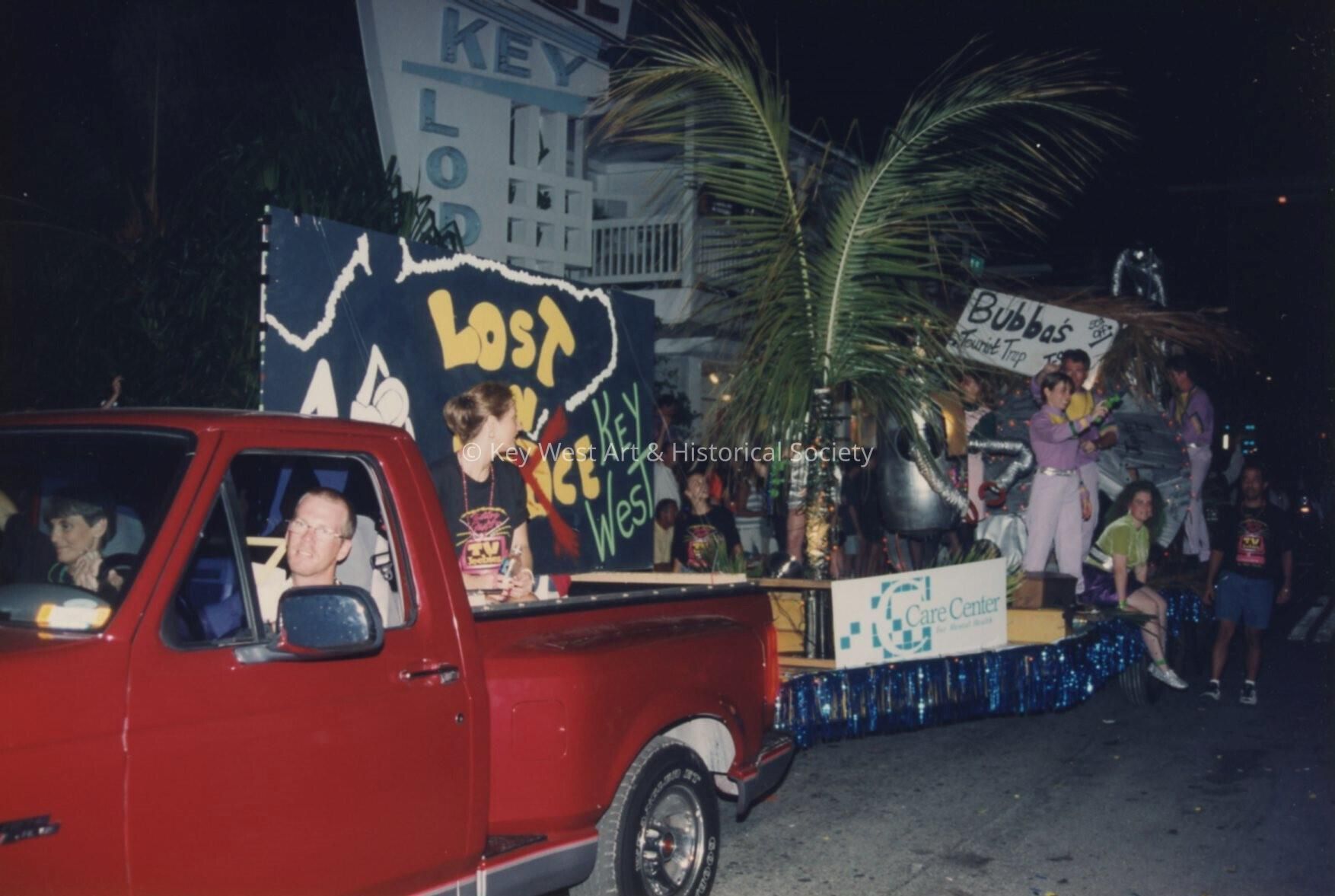 A float in the parade.
