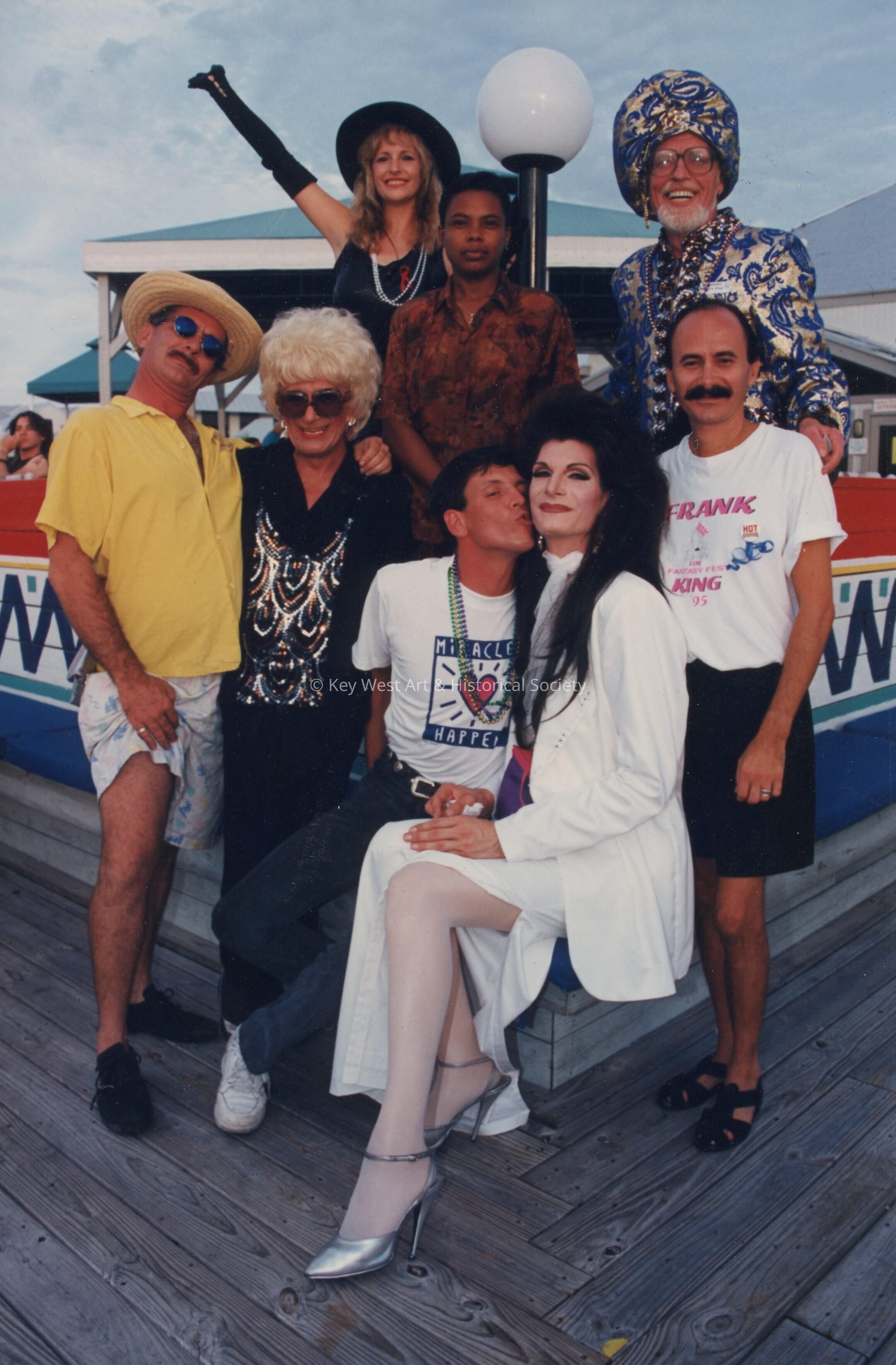 A group of unknown people.