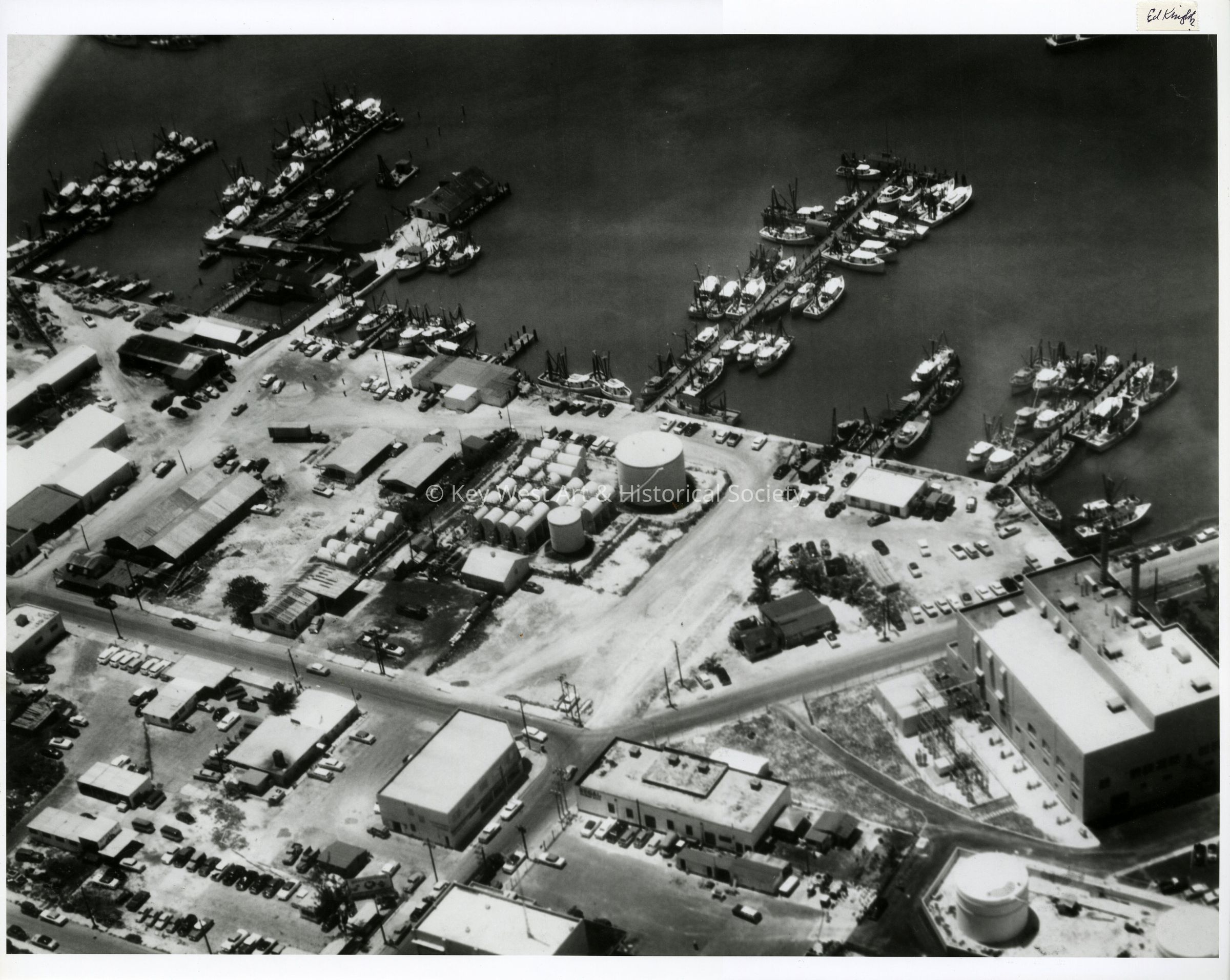 Aerial of Key West Bight; © Key West Art & Historical Society
