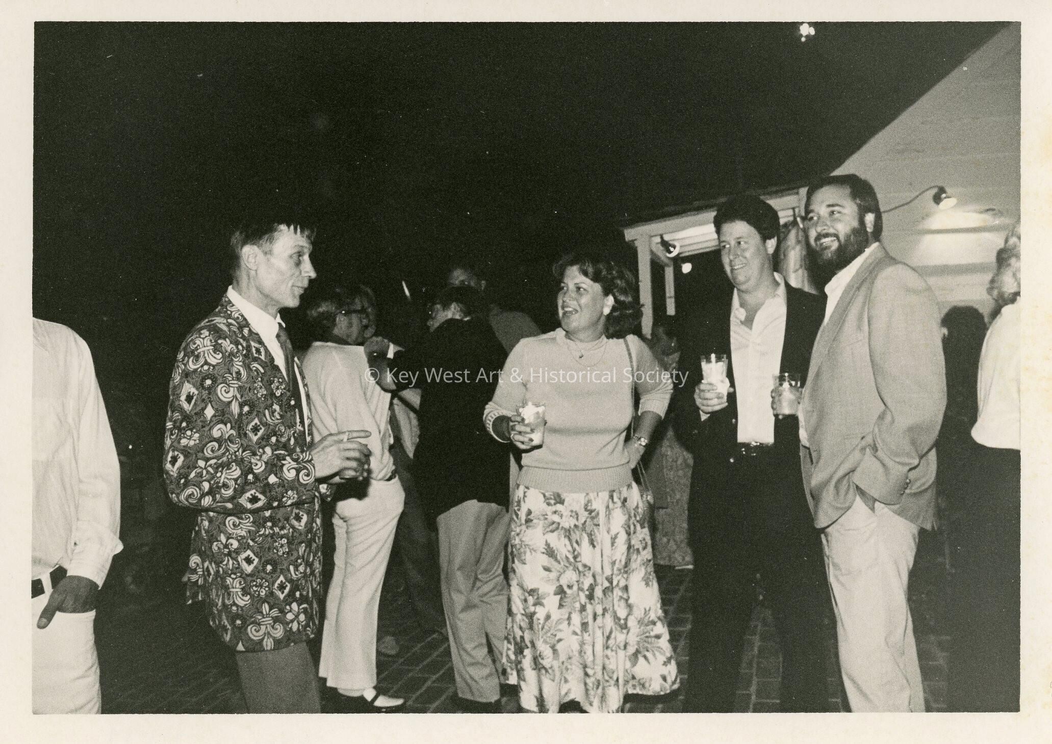 A group of people at a party