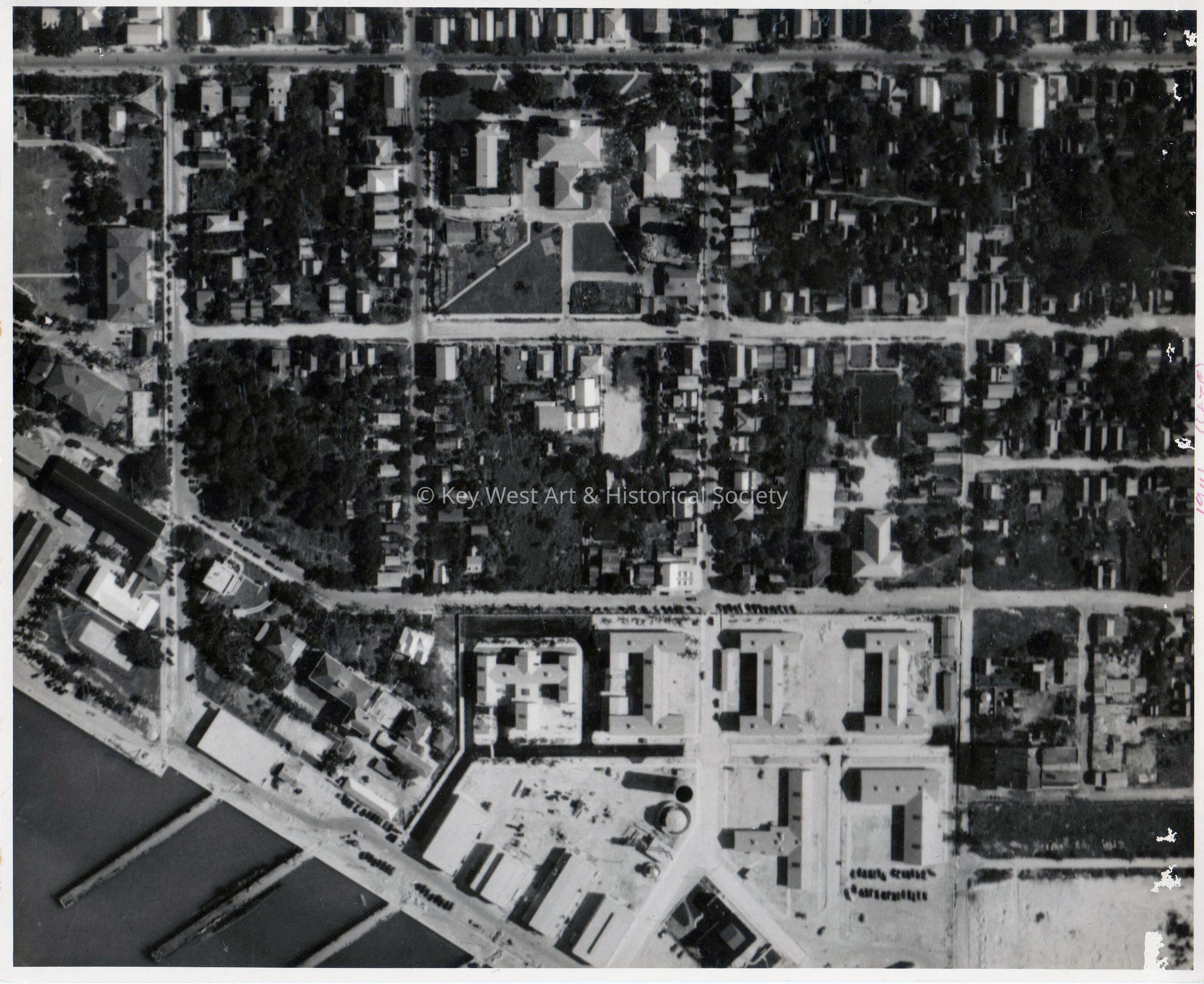 Aerial View of Naval Station Key West; © Key West Art & Historical Society