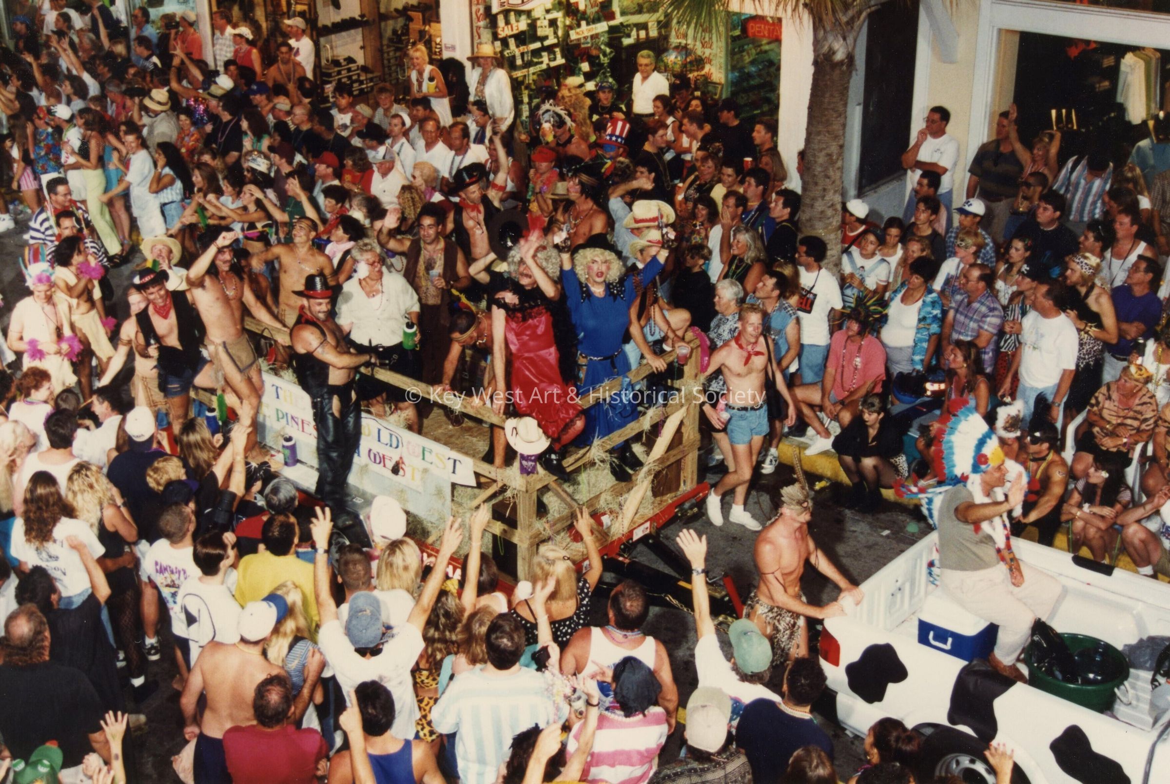 A float in the parade.