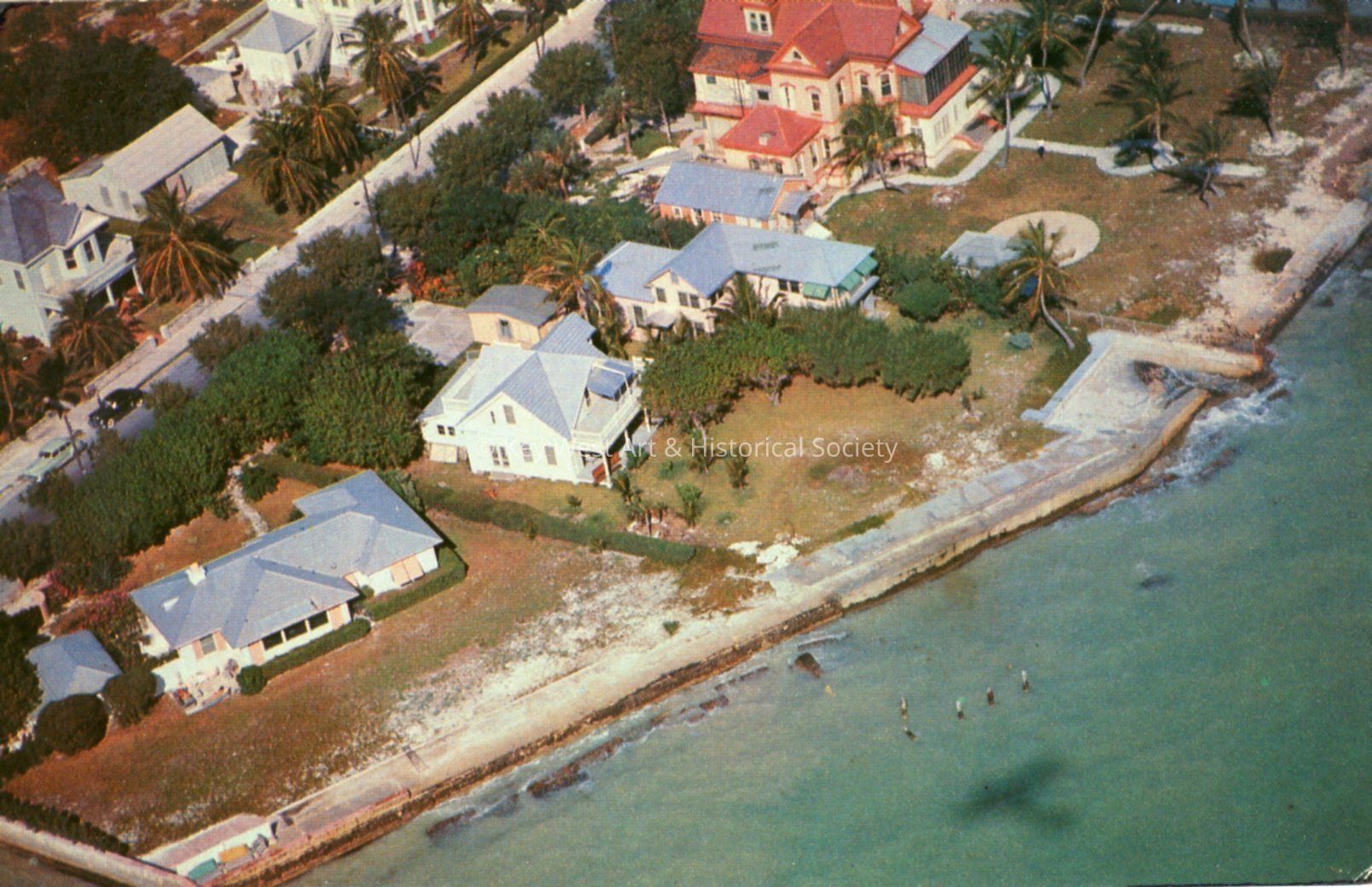 Aerial View of the Southernmost House; © Key West Art & Historical Society