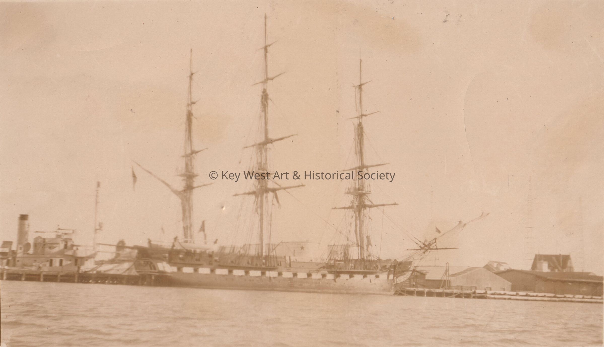 A three-masted schooner picture number 1